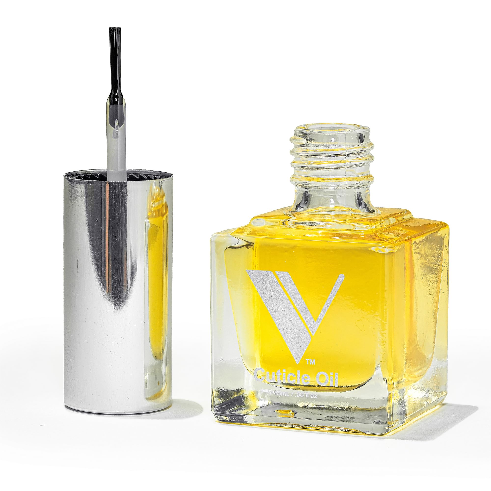 V Beauty Pure Cuticle Oil - Natural Nail Care Treatment for Dry Cuticles & Nail Beds | Cuticle Softener & Moisturizer for Stronger Nails | Manicure & Pedicure Essential | Perfect for Home Nail Care & Salon Use, 15ml