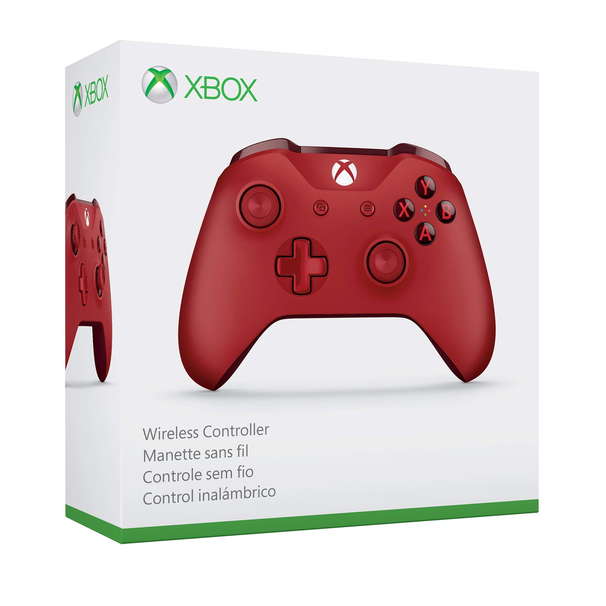 Xbox One Wireless Controller - Red (Renewed) | Official Microsoft Licensed | Compatible with Xbox One, Series X/S & PC | Perfect for Gaming, Streaming & Multiplayer