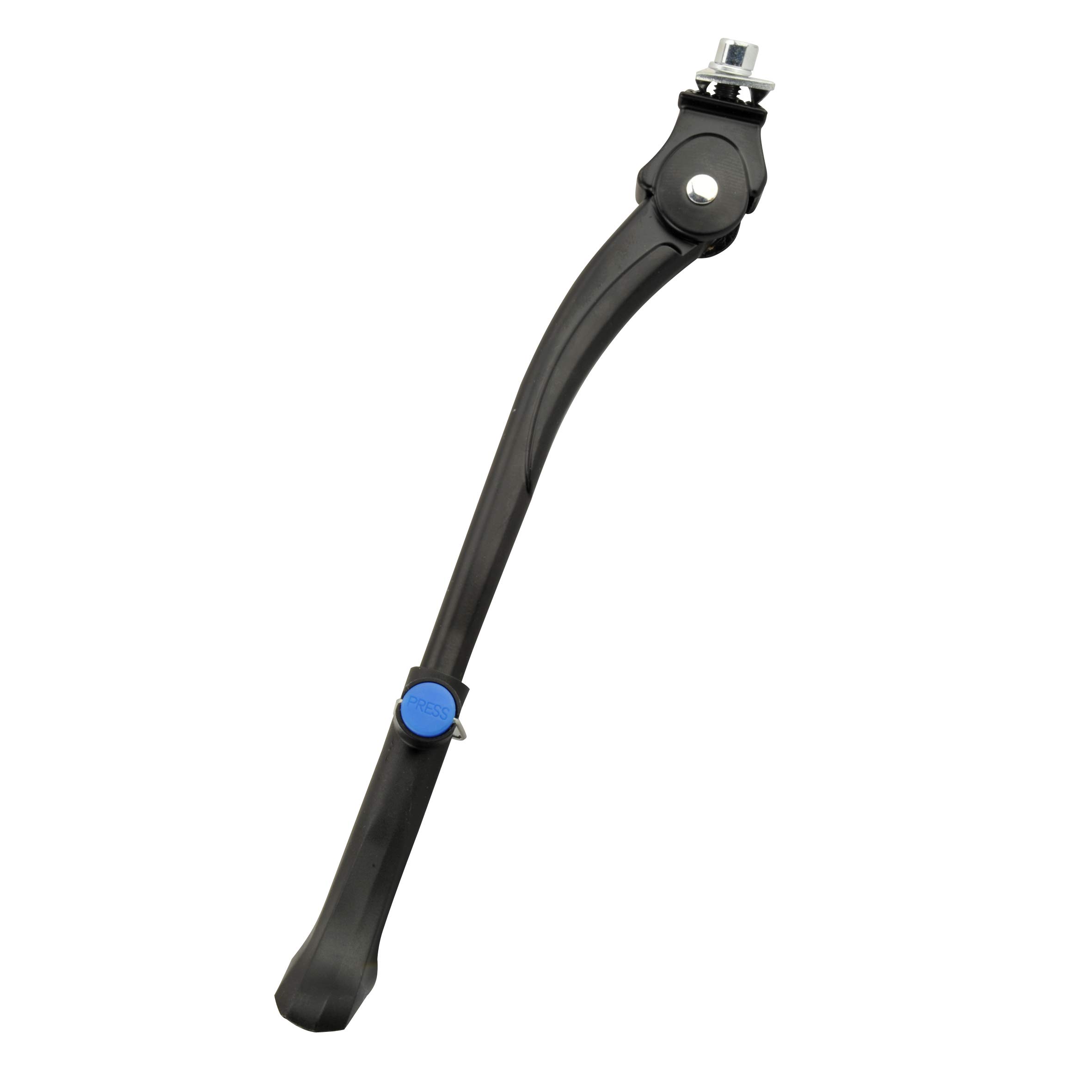 M Wave Unisex-Adult Bike Side Stand - Adjustable Black Bicycle Kickstand for Road, Mountain & Commuter Bikes - Perfect for Parking & Storage