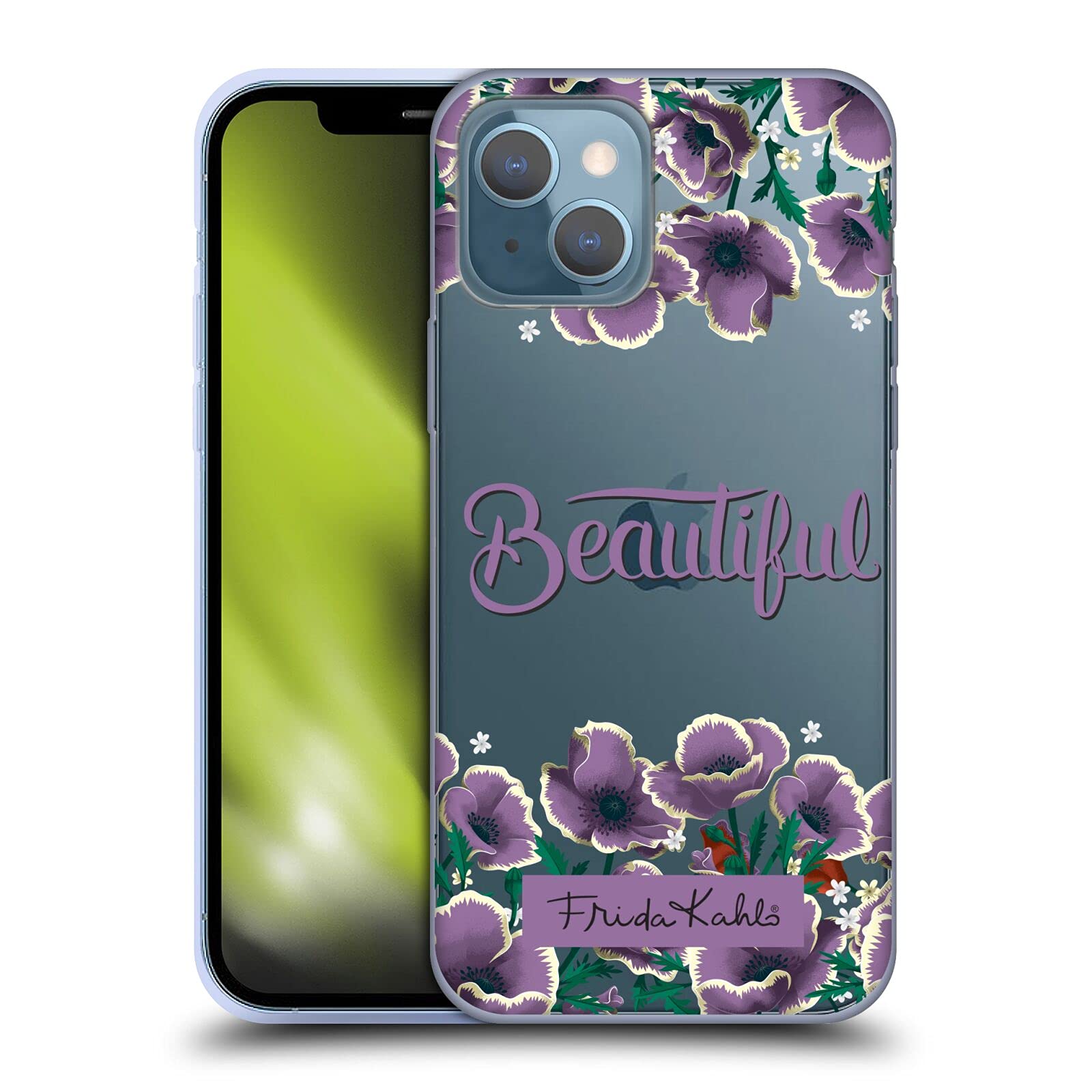 Official Frida Kahlo iPhone 13 Case - Artistic Soft Gel Phone Cover with Beautiful Typography - Perfect for Art Lovers & Unique Style Protection (Compatible with Apple iPhone 13) - Great for Everyday Use, Gifts & Showcasing Your Artistic Taste