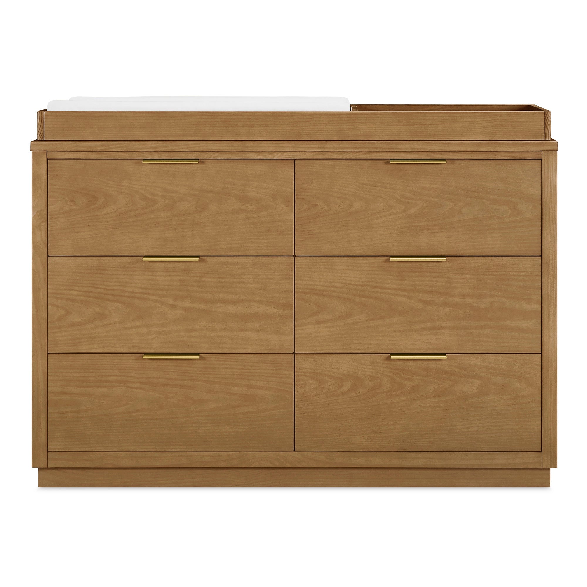 Forever 6-Drawer Dresser with Changing Top & Interlocking Drawers - Natural Wood Nursery Dresser for Baby Room Organization | Perfect for Diaper Changing & Clothes Storage