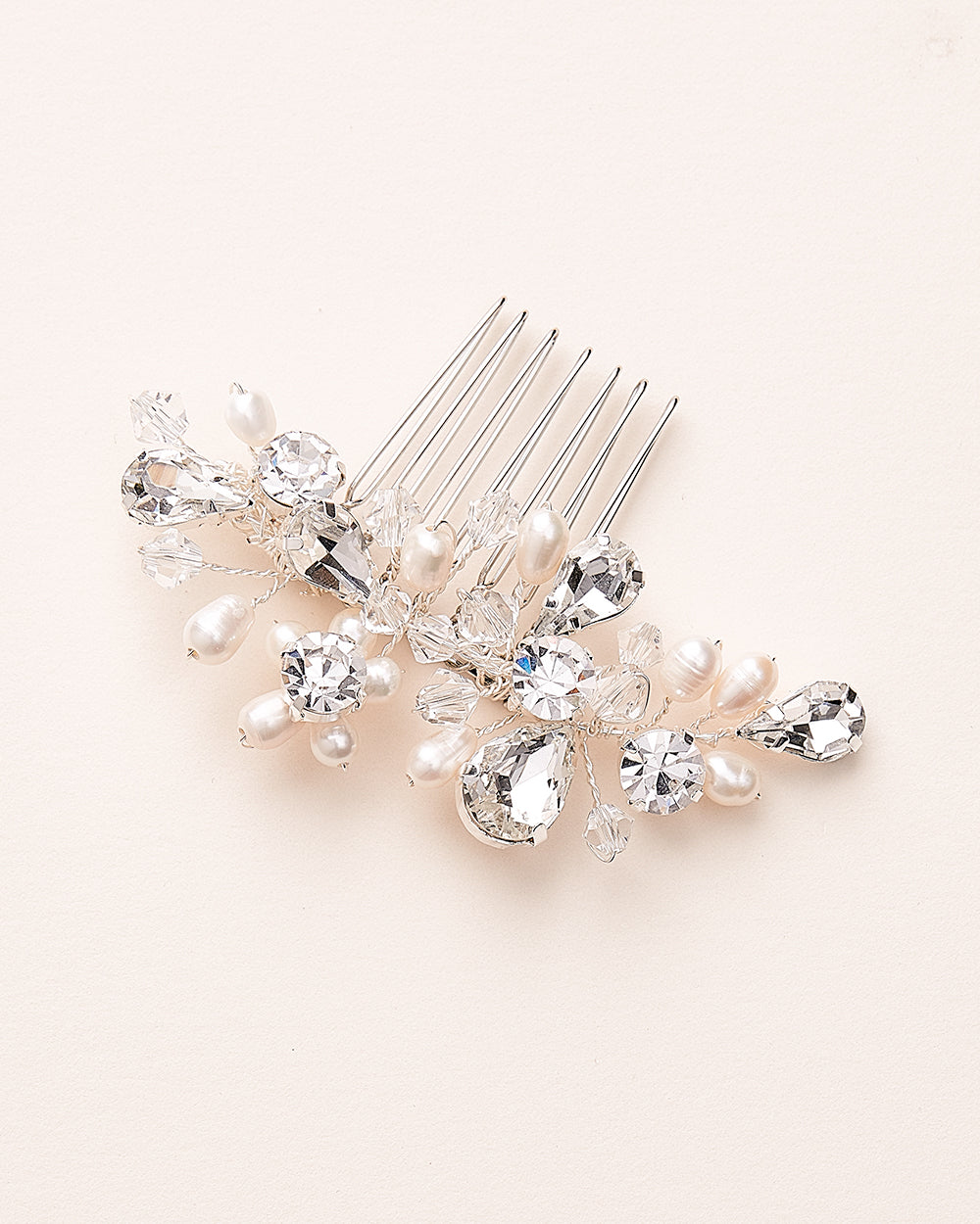 Priscilla Freshwater Pearl Hair Comb - Elegant Bridal Hair Accessory for Weddings, Prom & Special Occasions