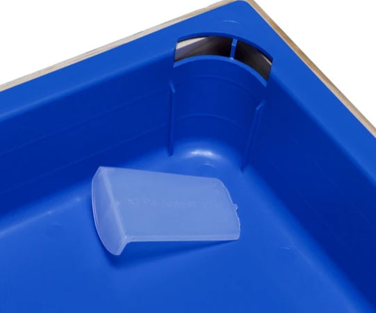 Ceracell 10 Frame Top Feeder Insert Kit – 5 Pack of Blue Bee Feeders with Chimney & Corner Caps (No Wood Rims) for Beekeeping & Honey Harvesting – Perfect for Langstroth Hives & Apiary Maintenance