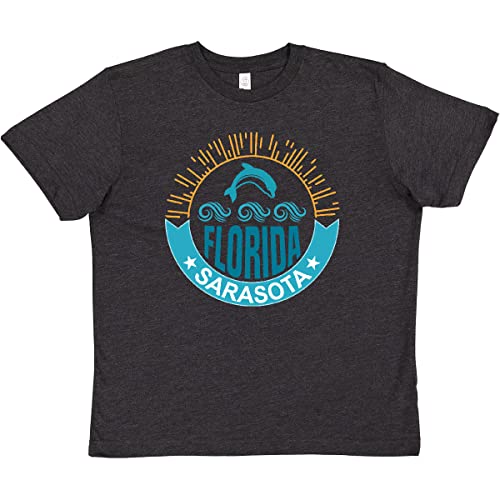 Inktastic Sarasota Florida Vacation Travel Youth T-Shirt - Comfortable Kids Travel Shirt for Beach Trips & Family Vacations