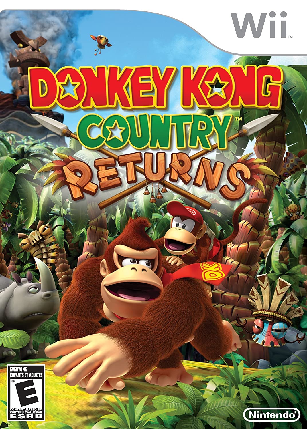 Donkey Kong Country Returns - Nintendo Wii Game - Fun Adventure for Kids & Adults - Perfect for Family Game Nights & Party Entertainment
