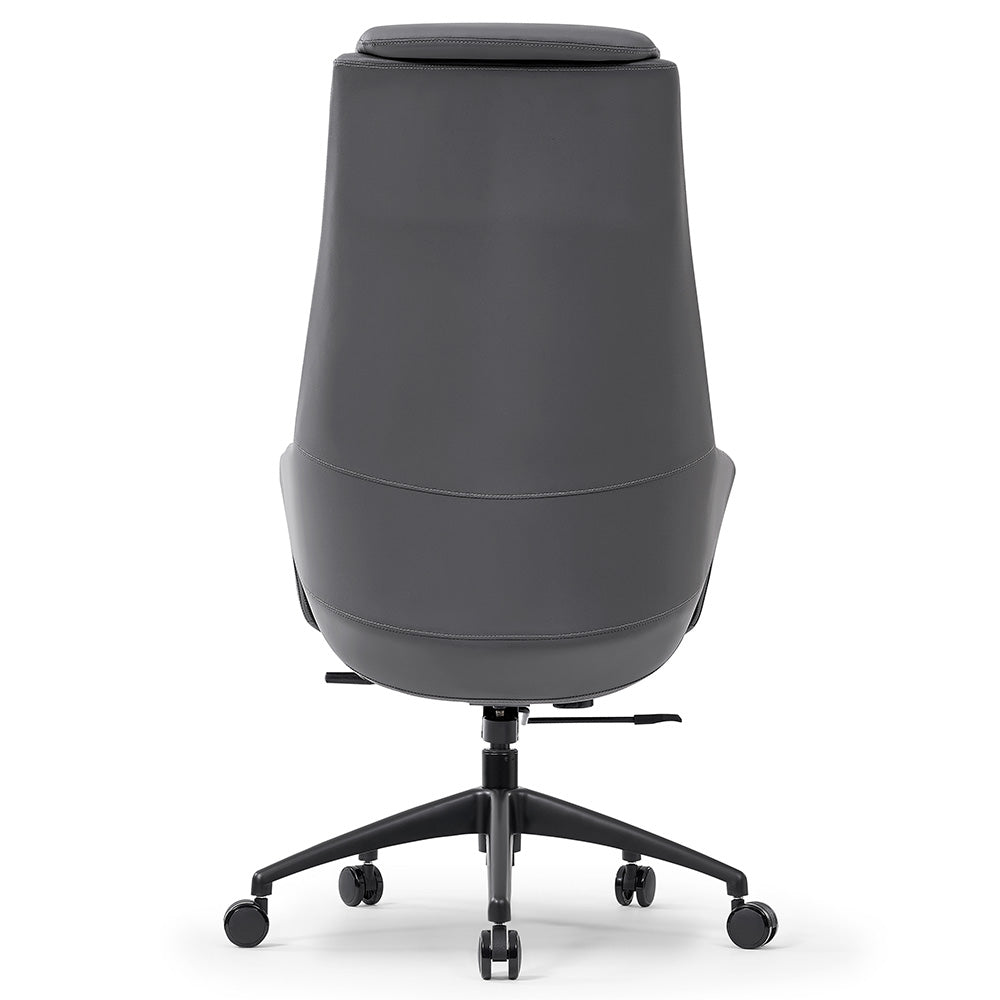 Premium RONAN Executive Office Chair - Ergonomic Grey High Back Desk Chair for Home & Office Workspaces - Perfect for Long Hours of Sitting & Productivity