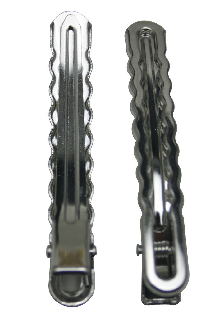 Duck Bill Clip Silver Surgical Clamp 3.3 Inch Large Size with Teeth - Pack of 15 for Medical Procedures, First Aid Kits & Veterinary Use