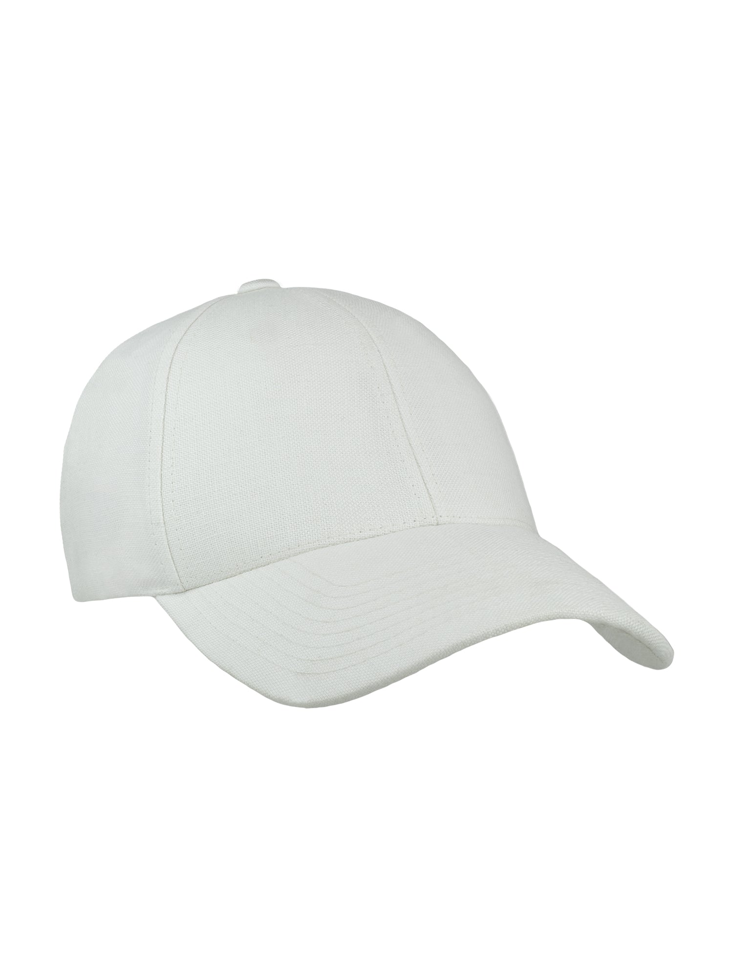 Premium Soft Linen Front Cap Shell in White - Stylish & Comfortable Hat for Outdoor Activities, Travel, and Casual Wear
