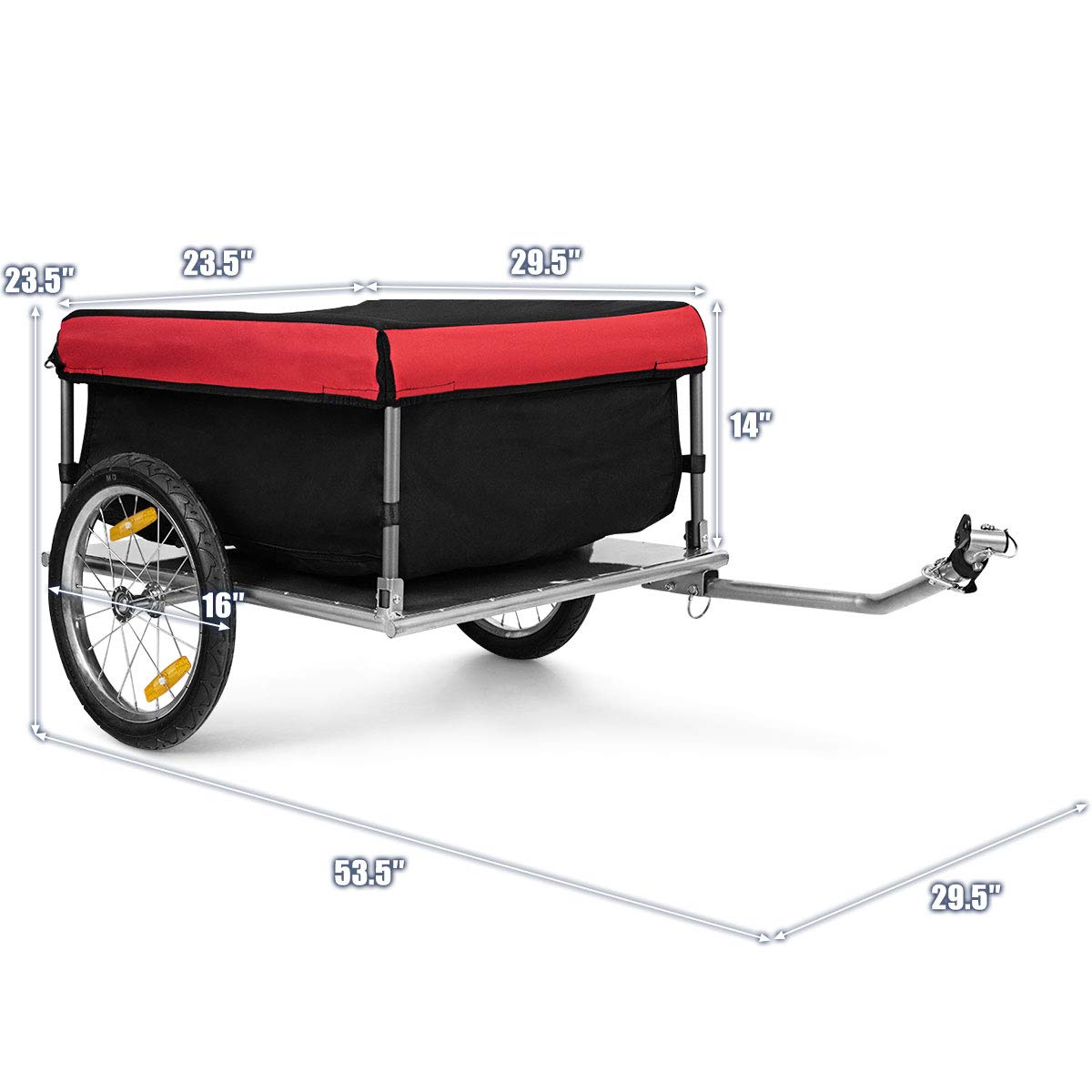 Goplus Foldable Bike Cargo Trailer - 16