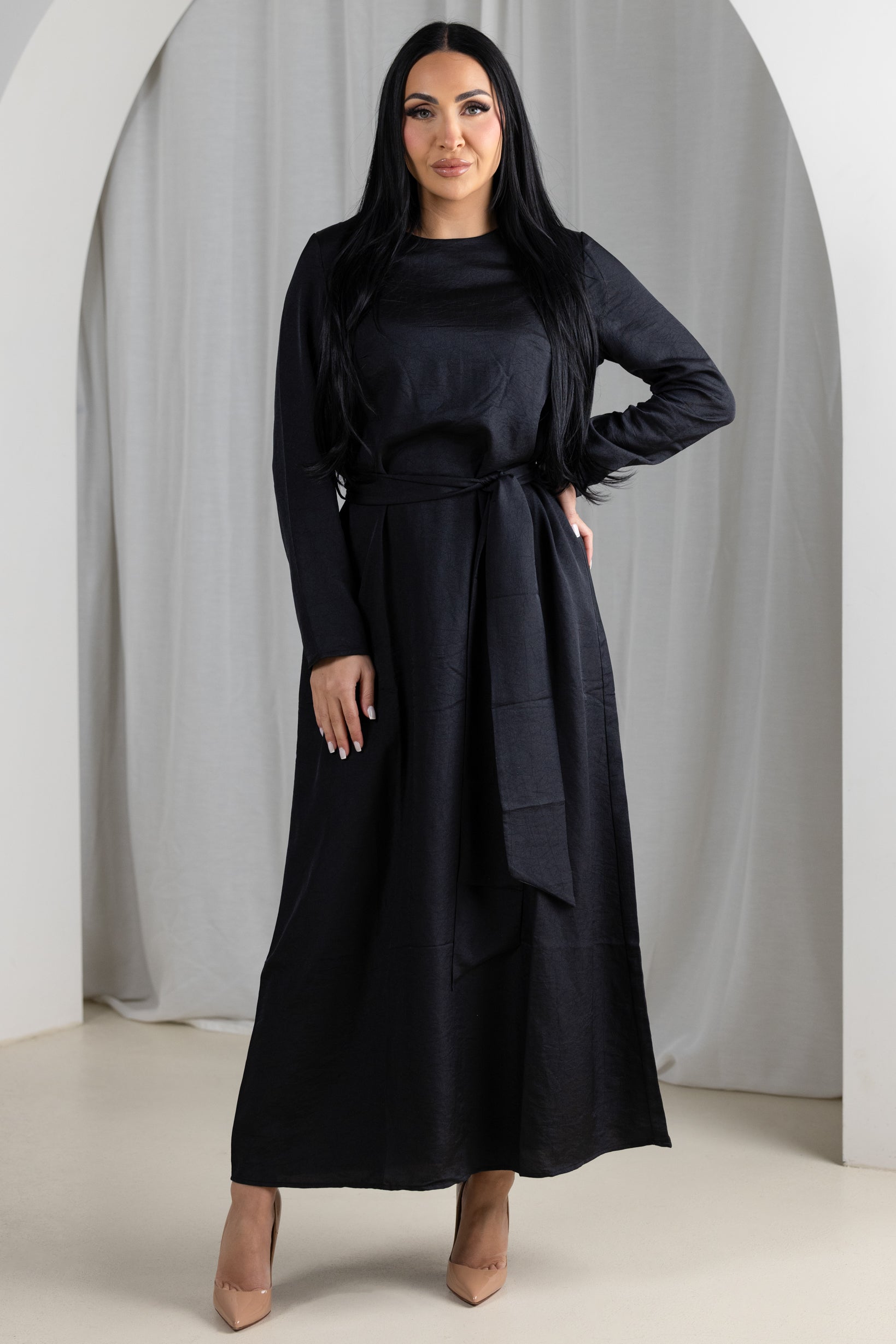 Eminent Vondra Maxi Dress for Women - Flowy Summer Beach Dress with Pockets | Perfect for Vacations, Weddings & Casual Outings