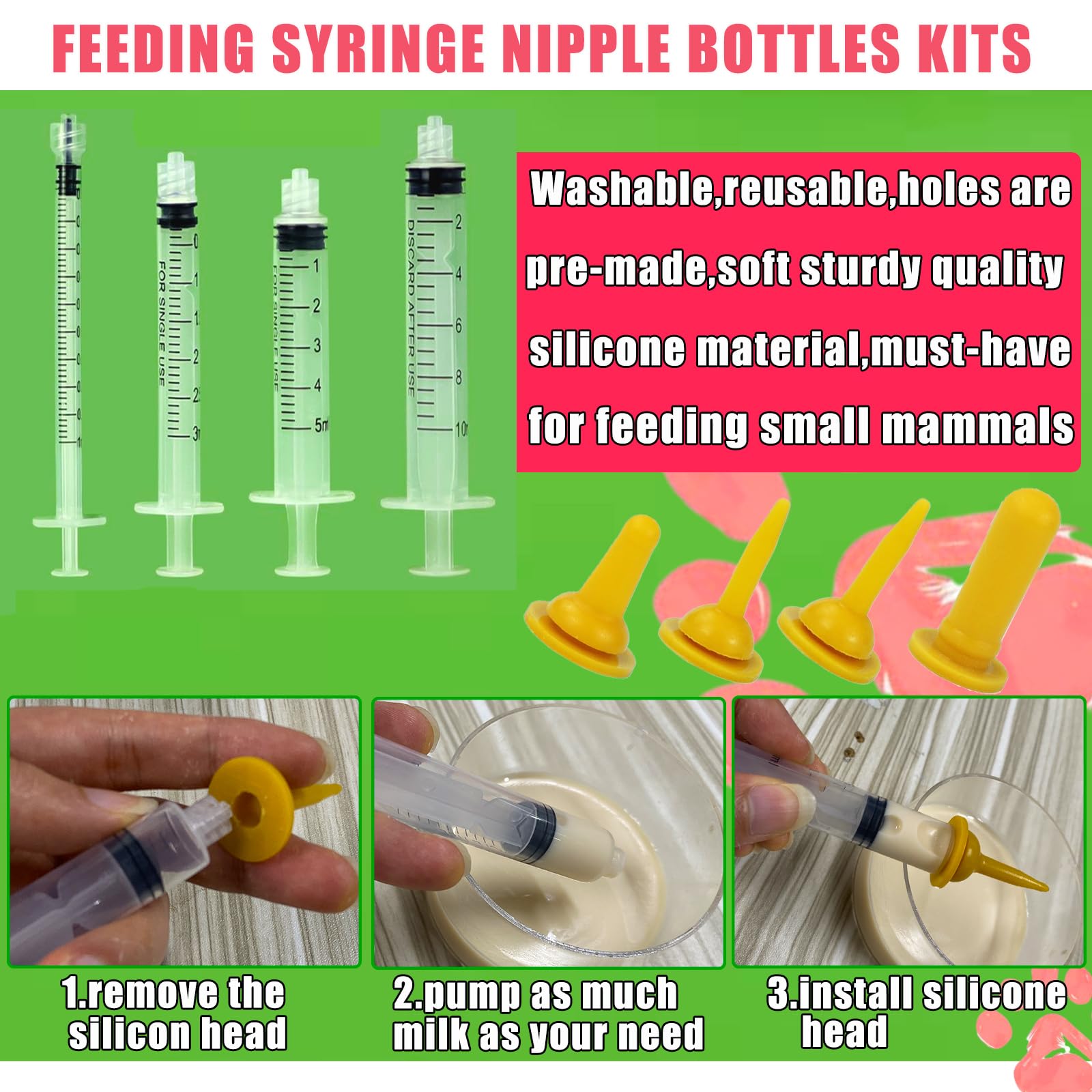Kewen Puppy & Kitten Whelping Kit - Complete Newborn Pet Care Supplies for Dog & Cat Birth, Feeding & Nursing | Essential for Breeders, Vet Clinics & Pet Owners