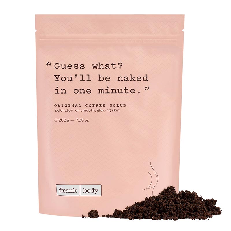 Frank Body Original Coffee Scrub - Exfoliating & Moisturizing Body Scrub with Coffee Grounds & Natural Oils - Perfect for Dry Skin, Cellulite Reduction & Spa Day at Home