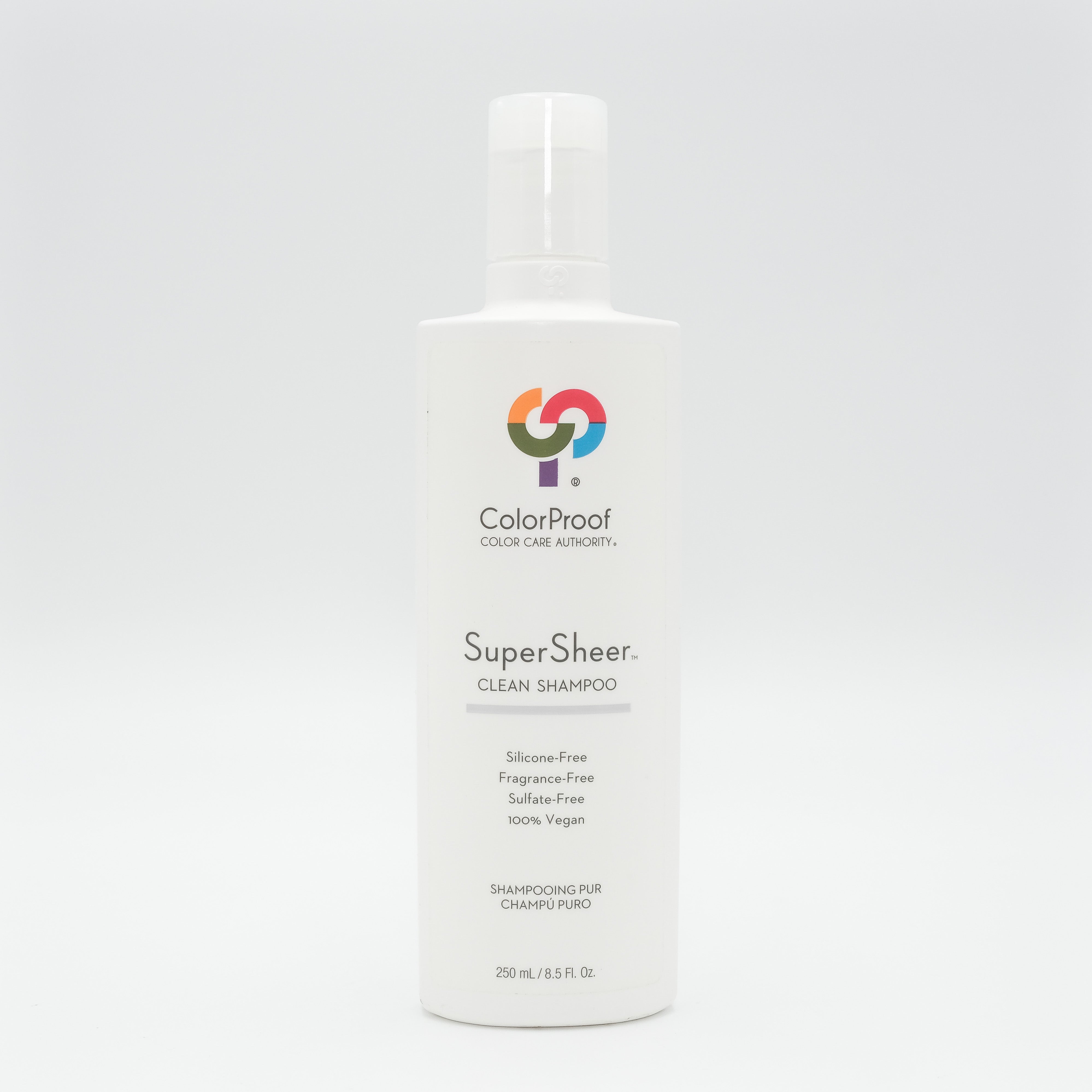 COLOR PROOF Super Sheer Clean Shampoo 8.5 oz - Sulfate-Free Clarifying Shampoo for Color-Treated Hair | Gentle Cleansing for Blonde, Brunette & Vibrant Colors | Salon-Recommended for Daily Use at Home
