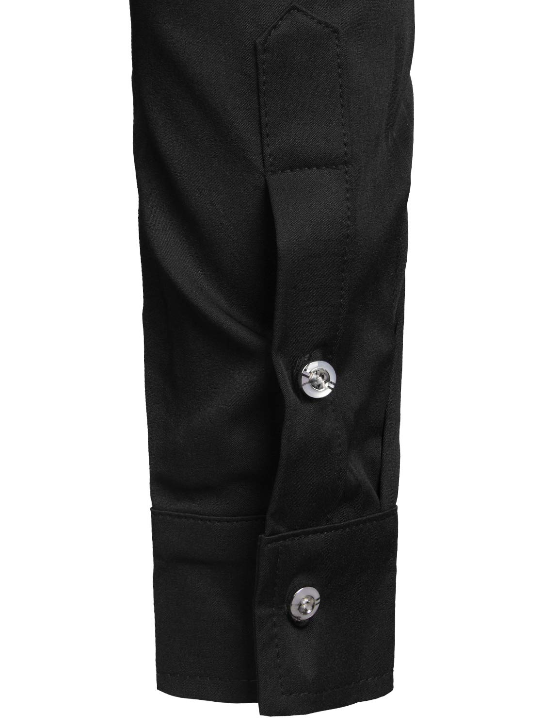 ZEROYAA Men's Slim Fit Long Sleeve Tuxedo Dress Shirt - Formal Prom Performance Shirt for Weddings, Business & Special Occasions | Wrinkle-Free Comfort Fit
