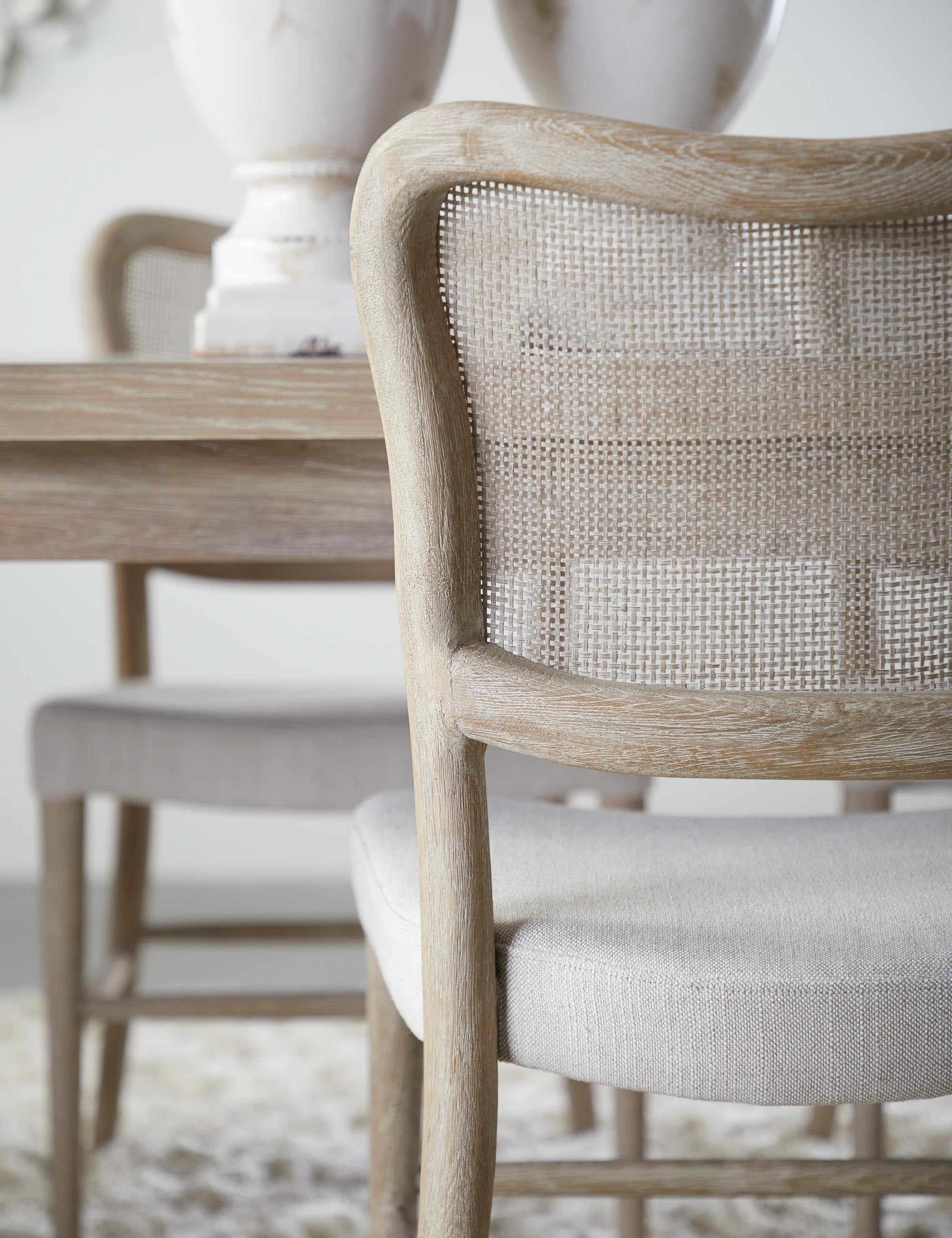 Aniston Modern Dining Chairs Set of 2 - Mid Century Wooden Kitchen Chairs with Upholstered Seat - Perfect for Dining Room, Kitchen, Breakfast Nook & Office