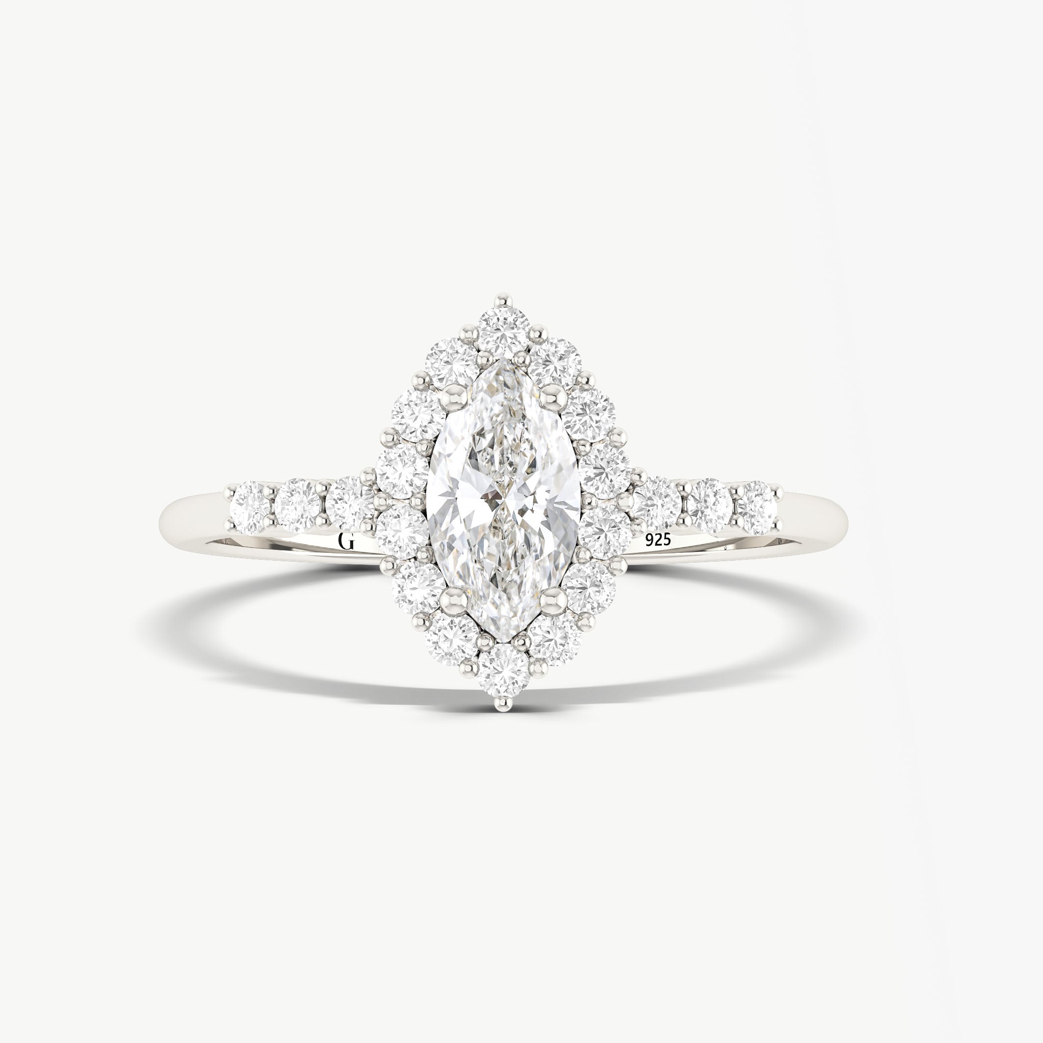 Marquise Cut Cubic Zirconia Simulated Diamond Ring for Women - Elegant Wedding, Engagement & Evening Party Jewelry