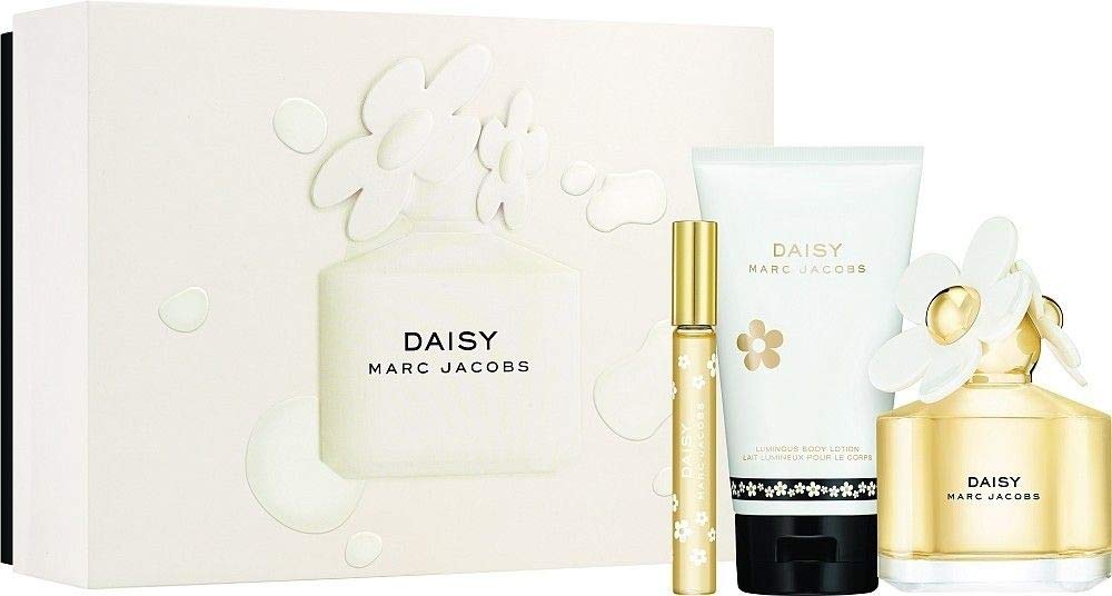 Marc Jacobs Daisy Eau de Toilette Gift Set for Women - 3-Piece Fragrance Collection with Perfume, Body Lotion & Travel Spray | Perfect for Birthday, Anniversary & Valentine's Day Gifts