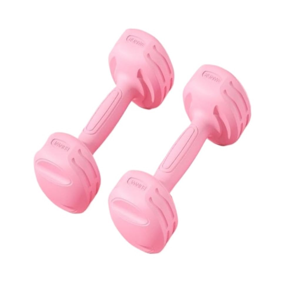 Small Dumbbells for Men & Women - 3KG Pink Fitness Dumbbells for Arm Muscle Training, Home Gym Equipment - Perfect for Home Workouts & Strength Training