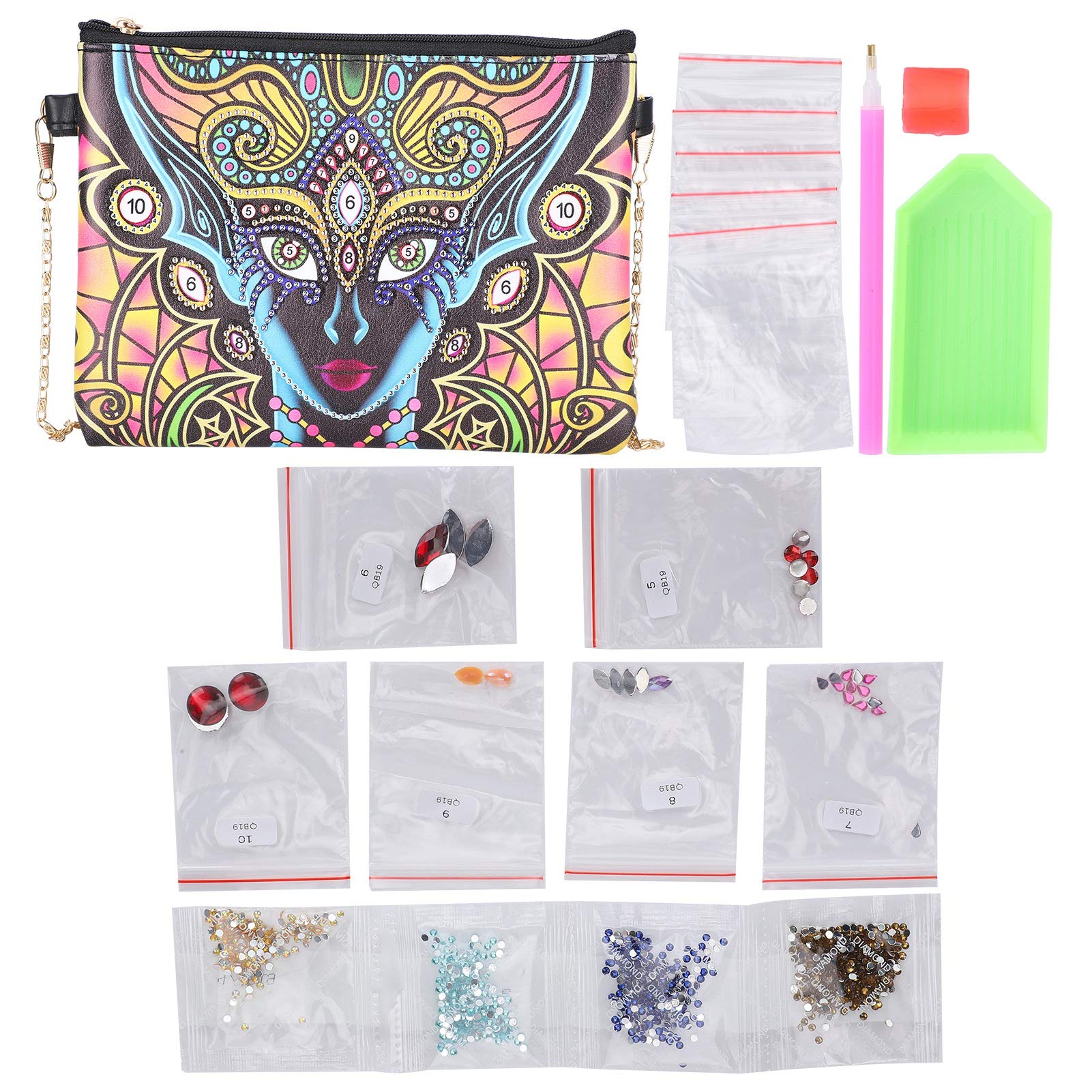 5D DIY Painting Handbag Kit - Customizable Purse for Women, Lipstick & Powder Organizer - Perfect Birthday Gift & Creative Craft Project for Home Decor, Parties & Fashion Accessories