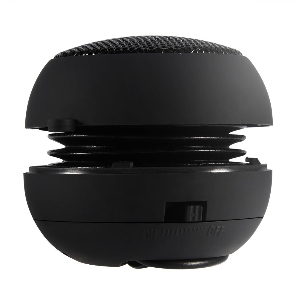 Portable Mini Bluetooth Speaker with 3.5mm AUX & USB - Wireless Rechargeable Speaker for iPhone, Android, MP3, MP4, Laptop, PC - Perfect for Travel, Camping, Beach & Outdoor Activities (Black)