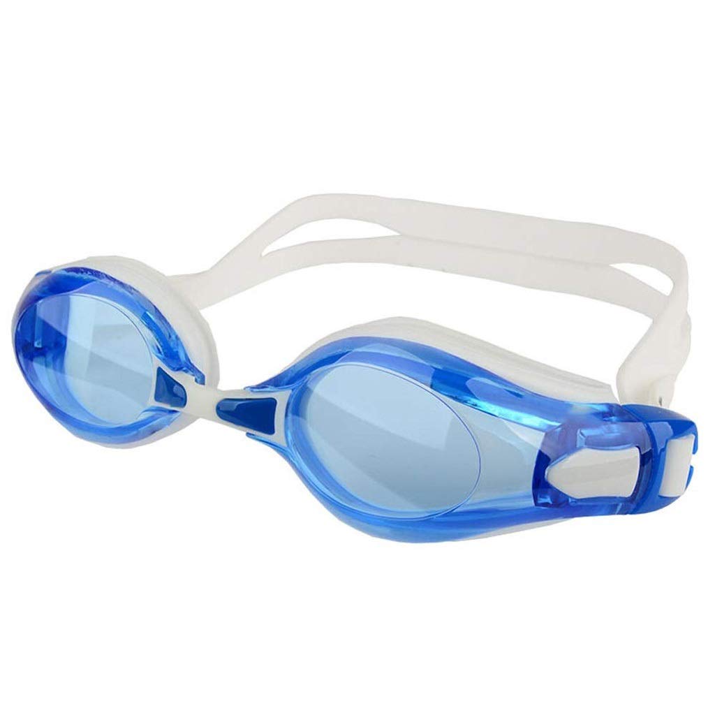 Anti-Leak Swim Goggles for Men, Women & Kids - Triathlon Swimming Goggles with Waterproof Design (Blue) - Perfect for Pool Training, Open Water Swimming & Competitive Events