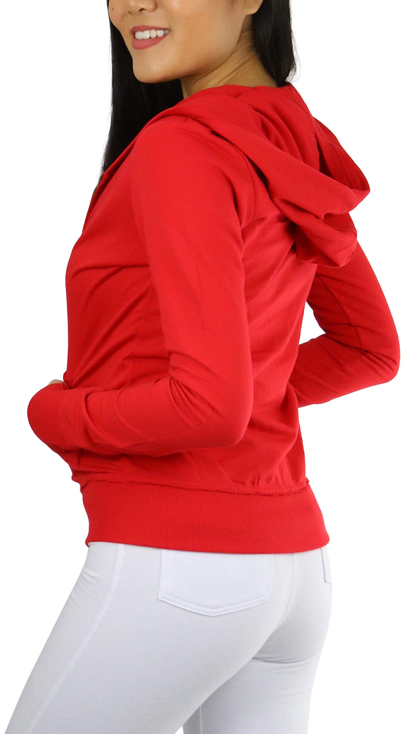 Stylish Junior's Cotton Long Sleeve Zip-Up Hoodie for Girls | Cozy Pullover Sweatshirt | Perfect for School, Casual Wear & Outdoor Activities
