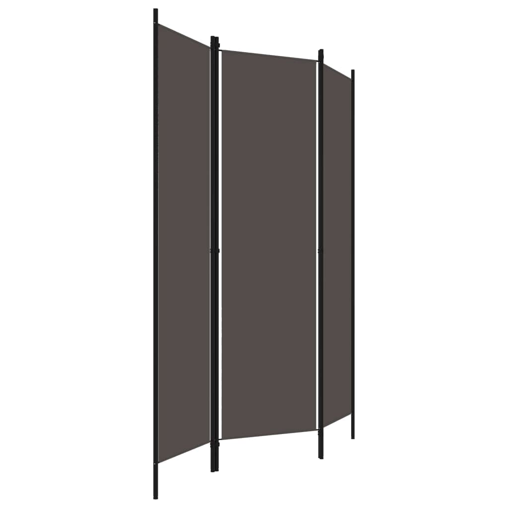 CHARMMA 3-Panel Room Divider Screen - Anthracite Grey - 59.1