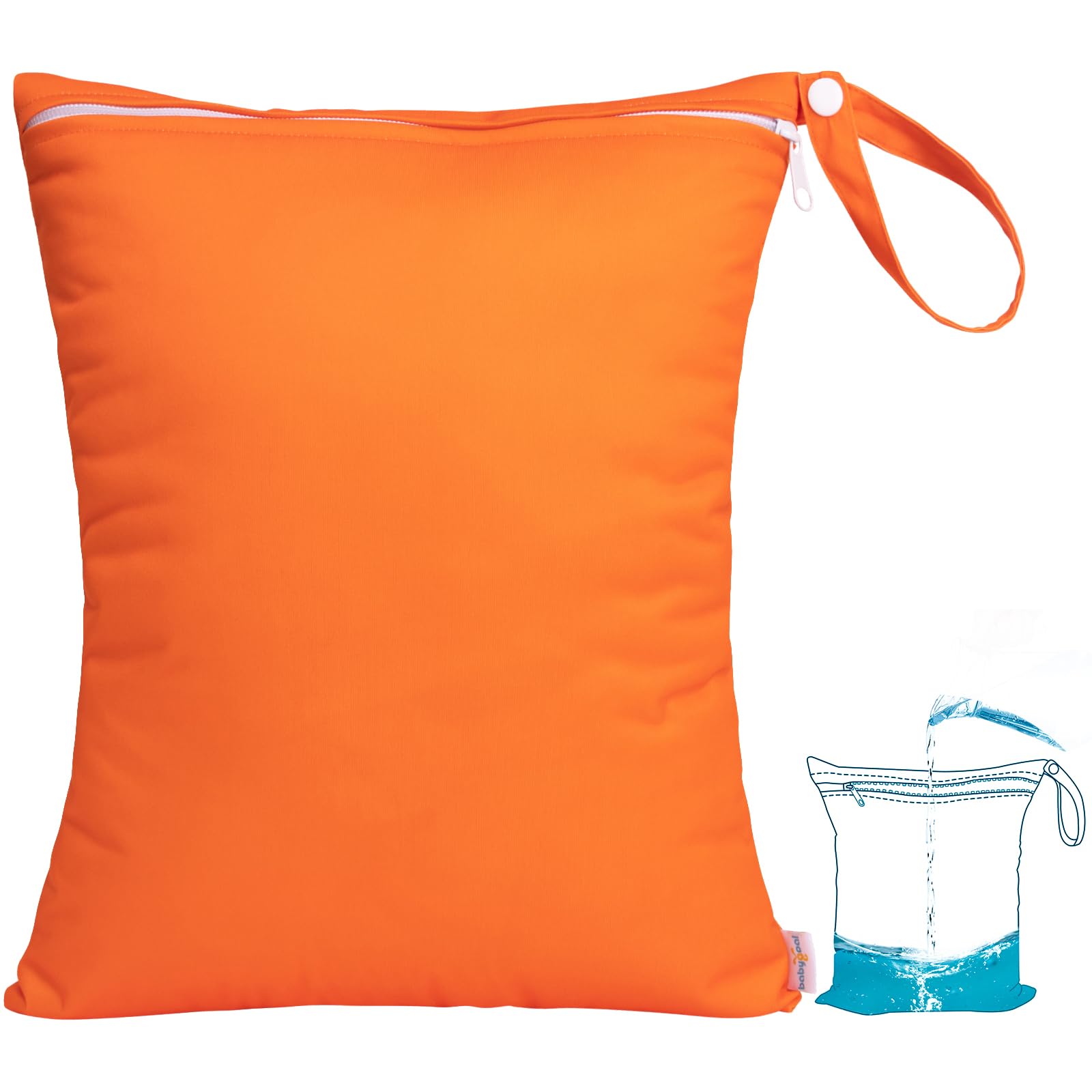 BabyGoal Waterproof Wet Dry Bag - Reusable for Swimsuits, Diapers & Travel - Beach, Pool & Gym Essentials