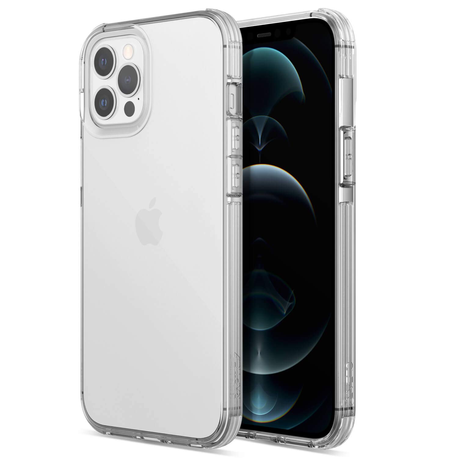 Raptic Clear Case for iPhone 12 Pro Max - Anti-Yellowing Slim Protective Cover with Shock Absorption & Scratch Resistance - Perfect for Everyday Use, Travel, and Outdoor Activities