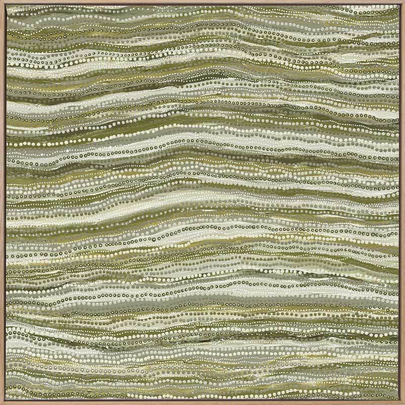 Dhaagun Green Canvas Art Print - Modern Wall Decor for Living Room, Bedroom & Office - Handmade Nature Inspired Painting for Home & Office Decor