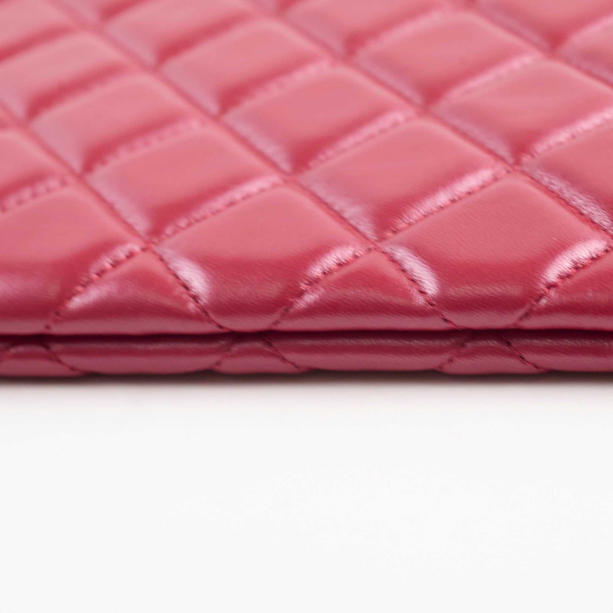 Chanel Red Lambskin O Case Clutch Bag - Luxury Designer Crossbody Wallet for Women | Perfect for Evening Parties, Date Nights & Special Occasions