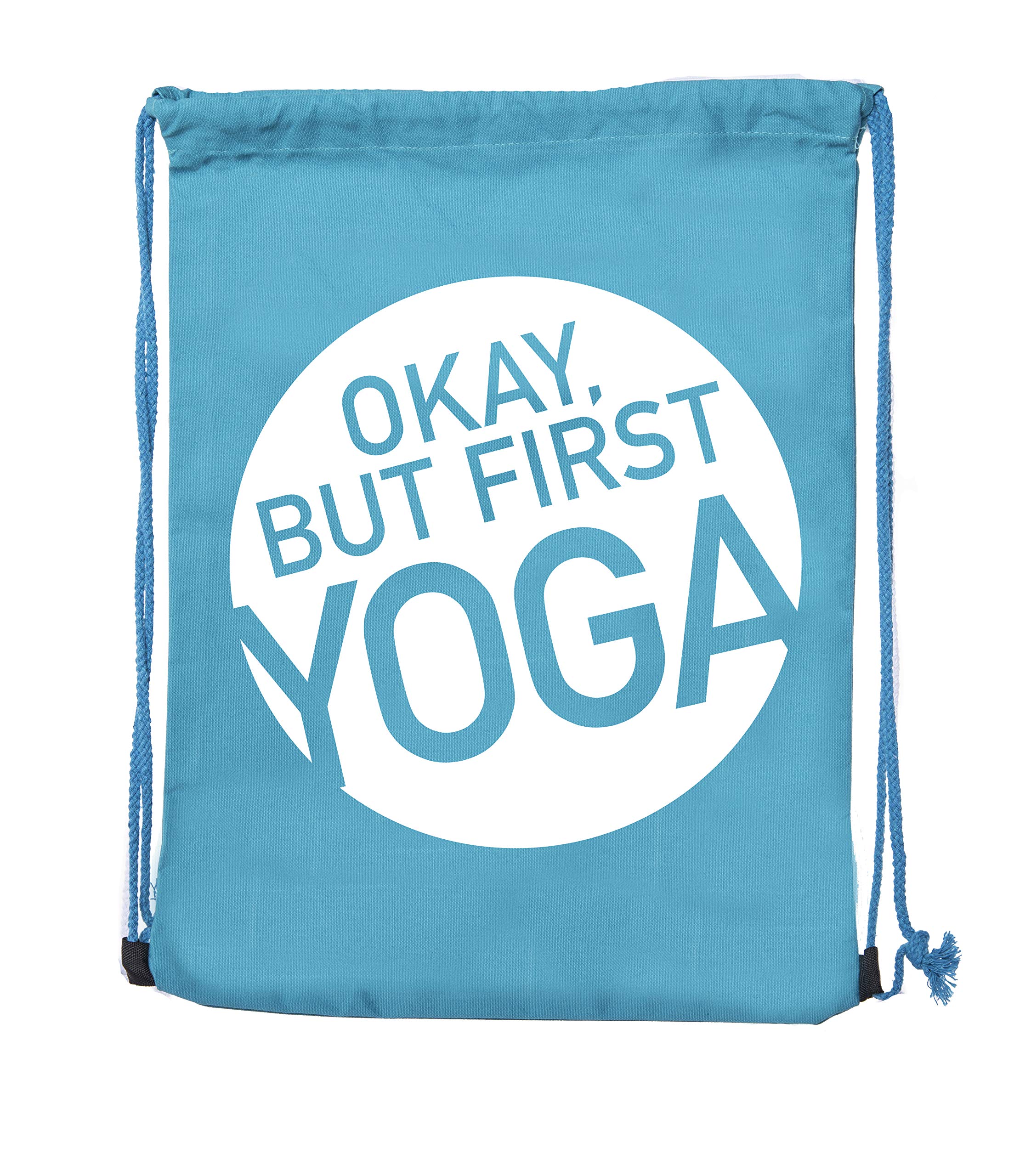 Premium Cotton Drawstring Yoga Bag for Yoga Blocks & Clothes - Lightweight Gym Bag for Yoga, Pilates & Workout - Perfect for Studio, Travel & Fitness Classes