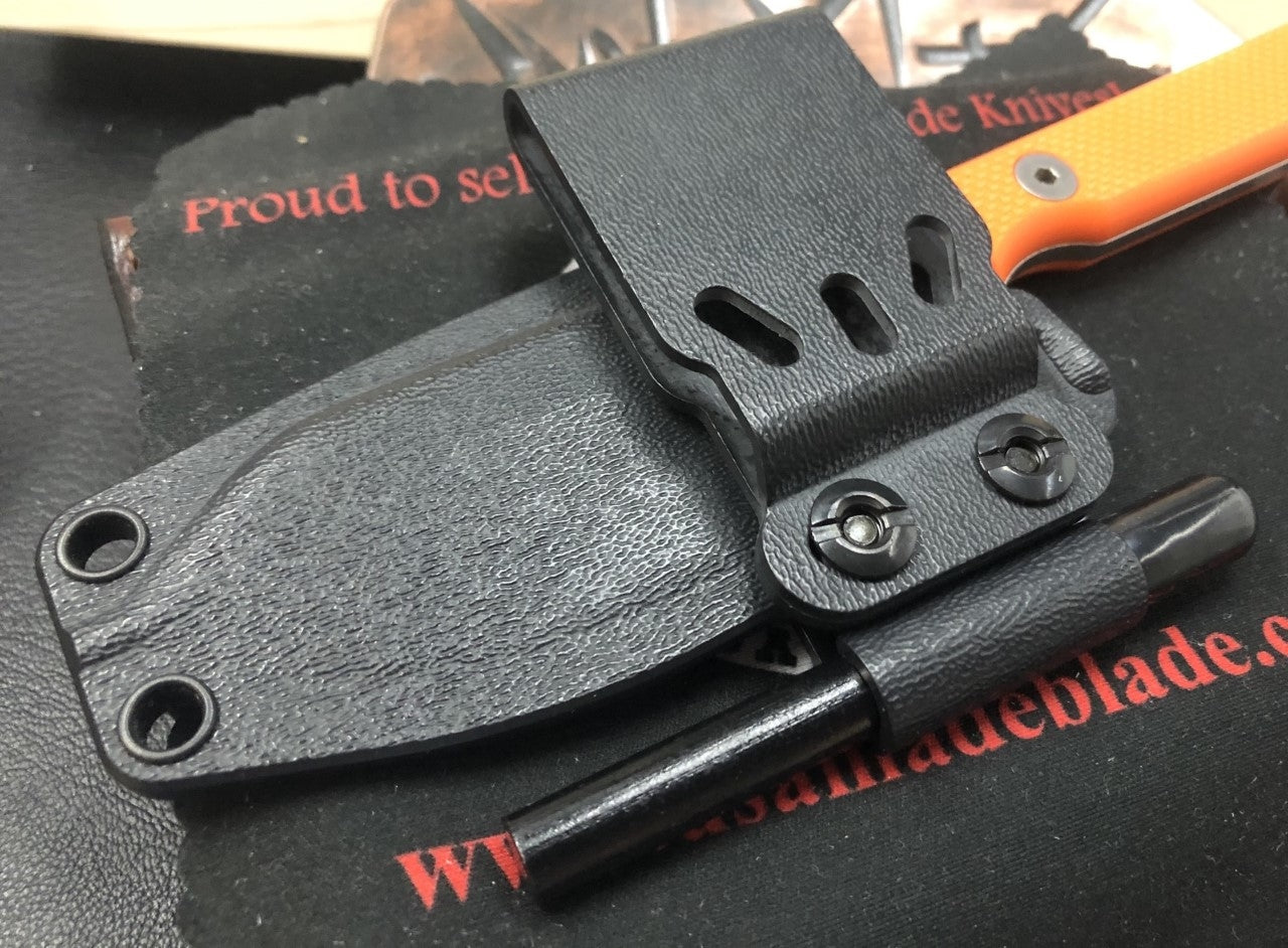 White River Knives Firecraft FC 3.5 S35VN Black G10 Folding Knife - Premium Outdoor Survival Tool for Camping, Hunting & Bushcraft