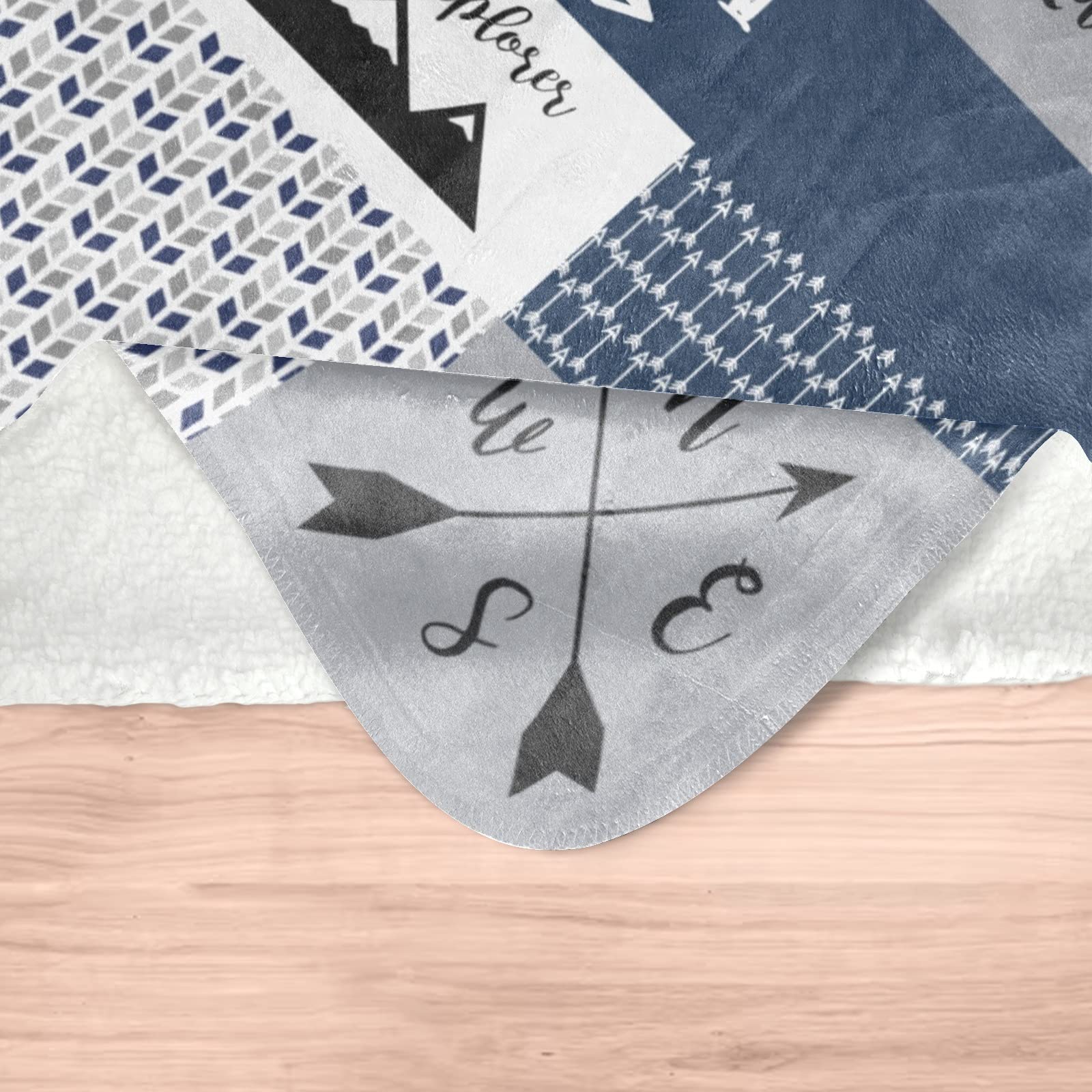 Custom Personalized Baby Blankets for Girls & Boys - Soft Cute Shark & Woodland Animals Design with Name - Perfect Baby Shower, Birthday, Christmas Gift for Newborns & Toddlers - Nursery Essentials, Photo Prop, Travel Blanket