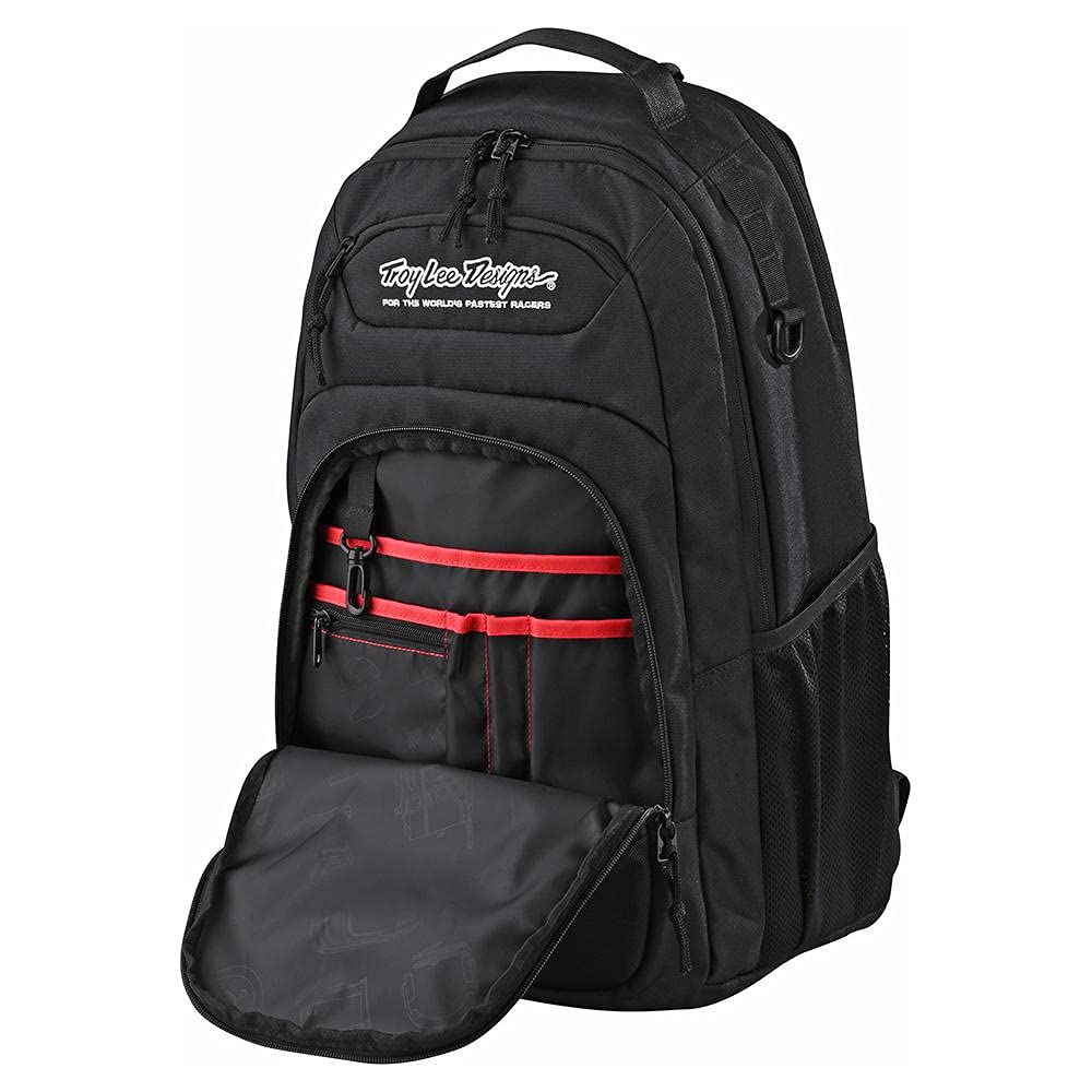 Troy Lee Designs Albek Whitebridge Lightweight Universal Laptop Backpack - 19.6 Inch, Black | Durable Work & Travel Backpack for Men & Women | Perfect for Office, Commuting & Outdoor Adventures