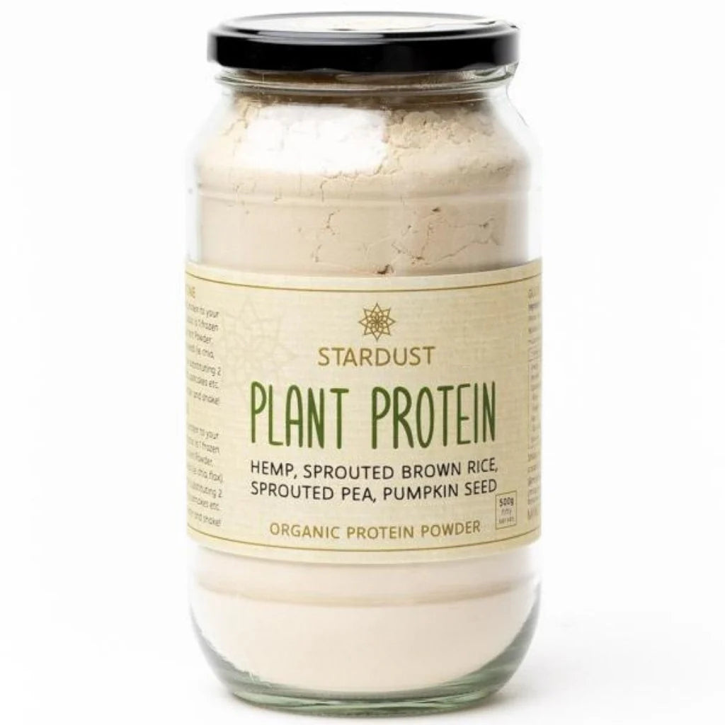 Mindful Foods Stardust Plant Protein Powder 380g - Vegan Protein Supplement for Smoothies & Baking | Dairy-Free, Gluten-Free Muscle Recovery Drink