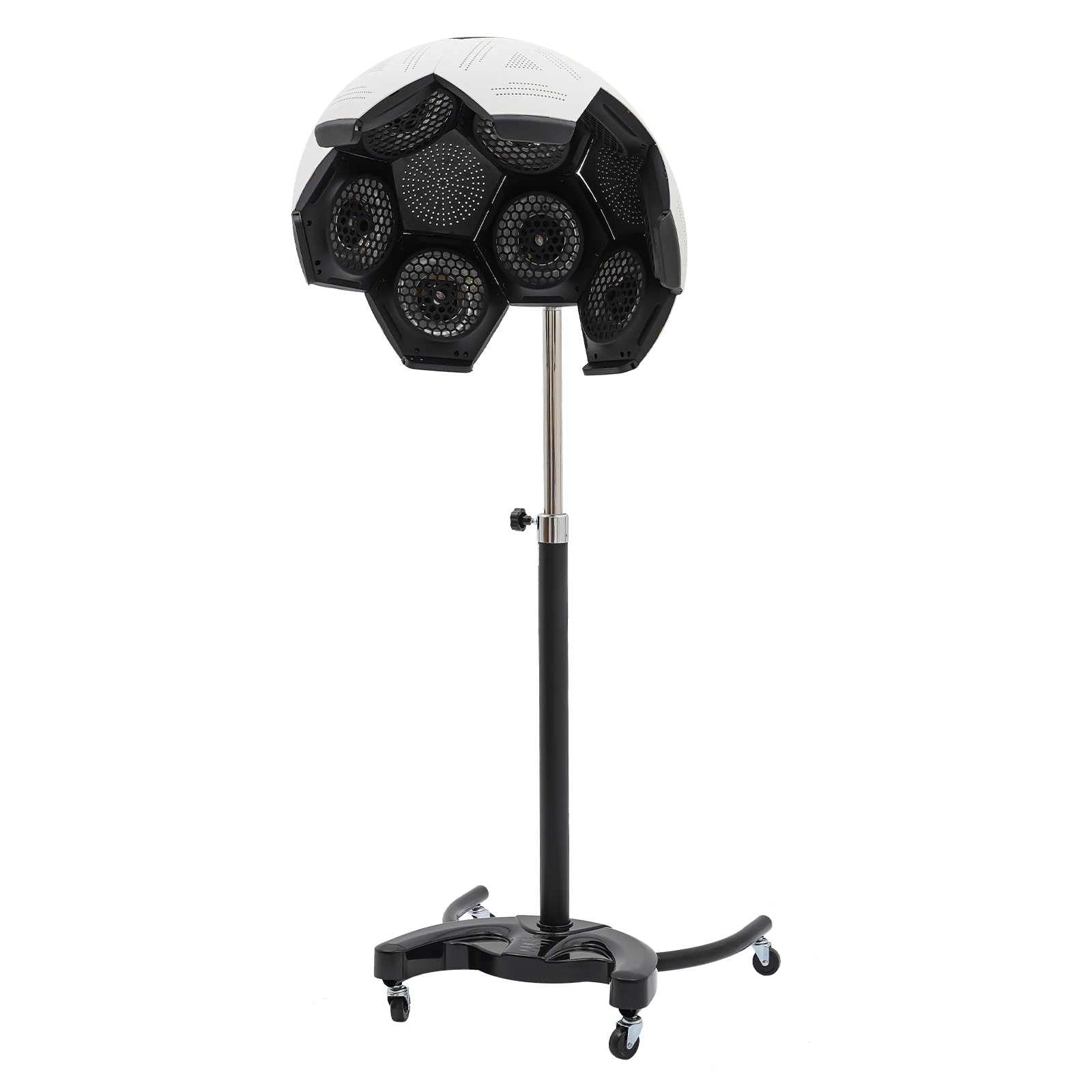 Professional Ionic Hooded Hair Dryer with 5 Modes & Rolling Wheels - Salon-Grade Hair Treatment Machine for Home Spa & Beauty Stations - Perfect for Deep Conditioning, Keratin Treatments & Scalp Therapy
