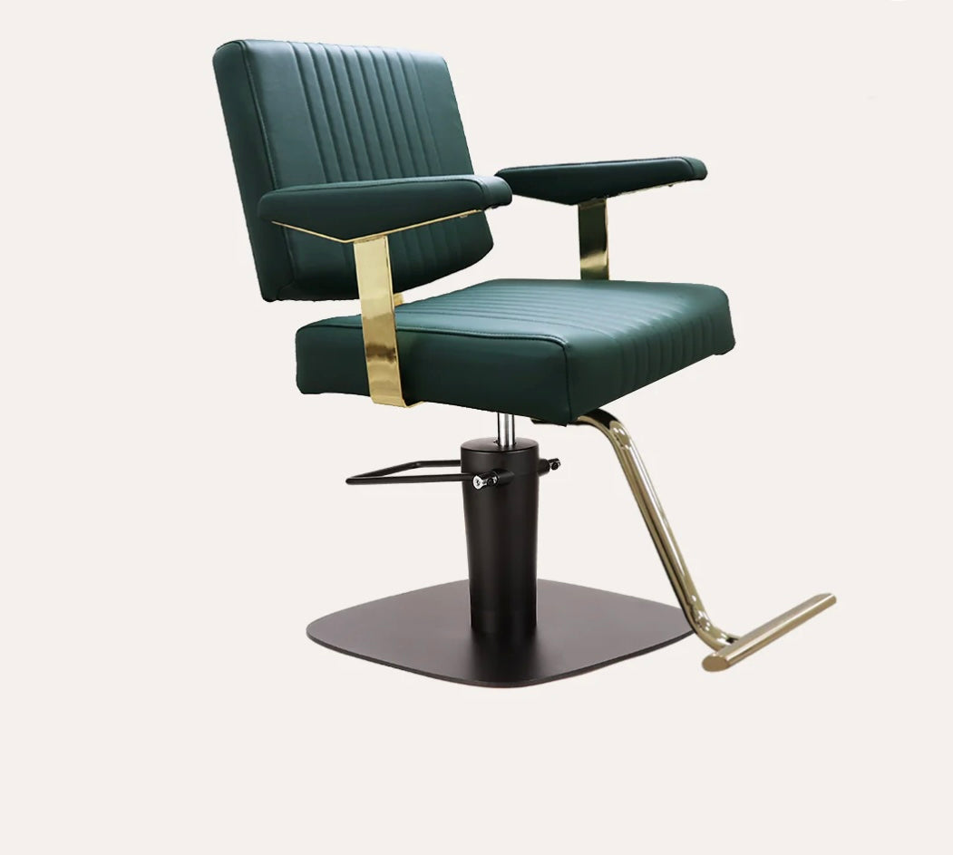 Professional Athena Salon Chair - Hydraulic Adjustable Styling Chair for Hairdressers & Barbers - Perfect for Salons, Barber Shops & Home Use