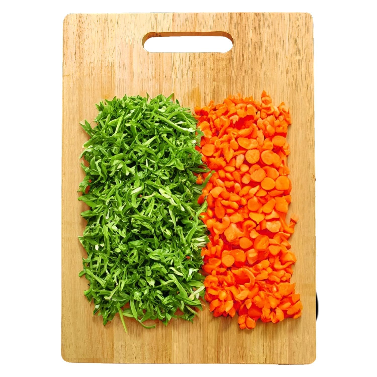 Premium Wooden Chopping Board for Kitchen - Natural Bamboo Cutting Board for Vegetables, Meat & Cheese | Medium Size 13 x 8.5 Inch | Eco-Friendly & Dye-Free | Perfect for Food Prep, Serving & Home Decor