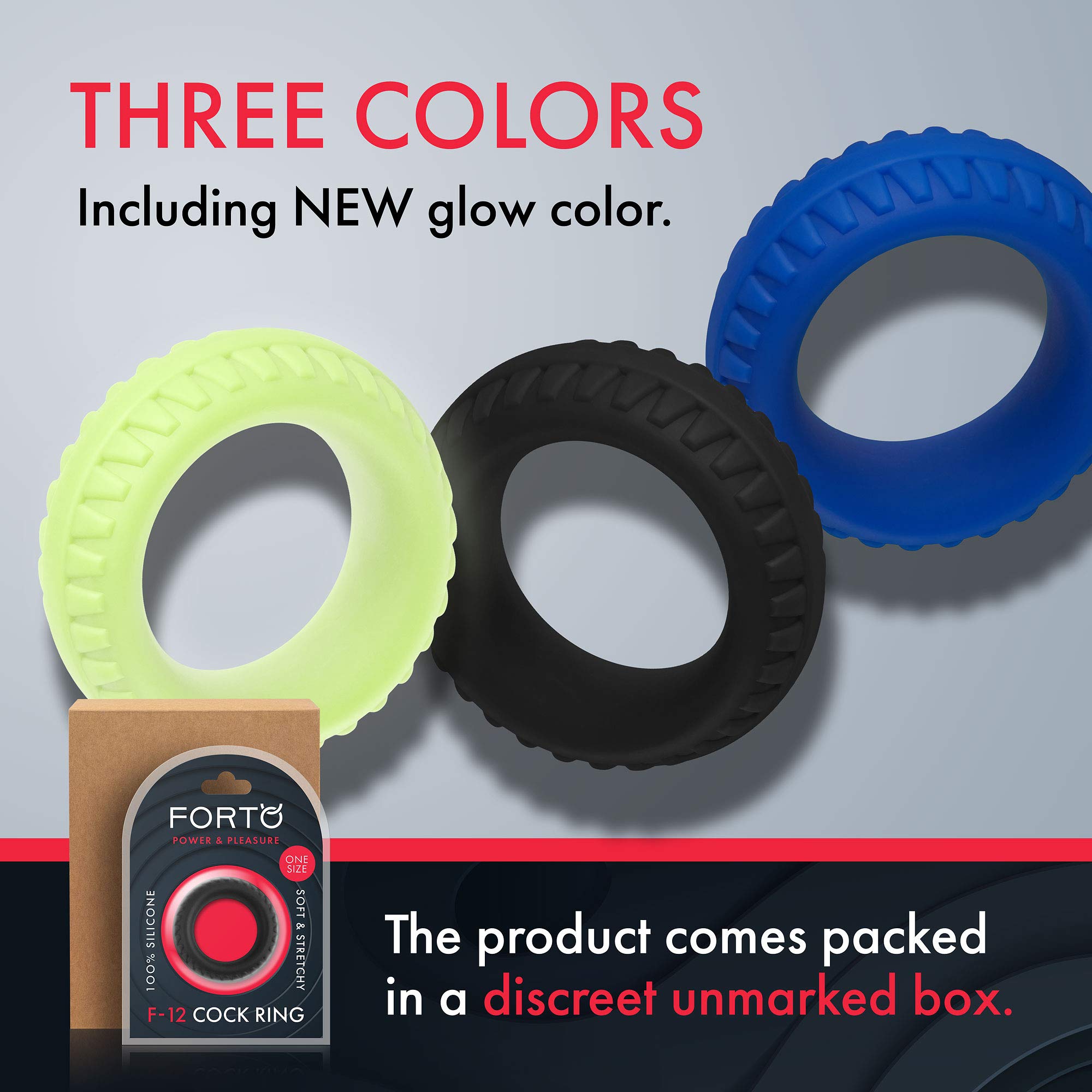 Forto F-12 Textured Silicone Ring for Men | Hypoallergenic & Smooth | Perfect for Sensitive Skin & Daily Wear