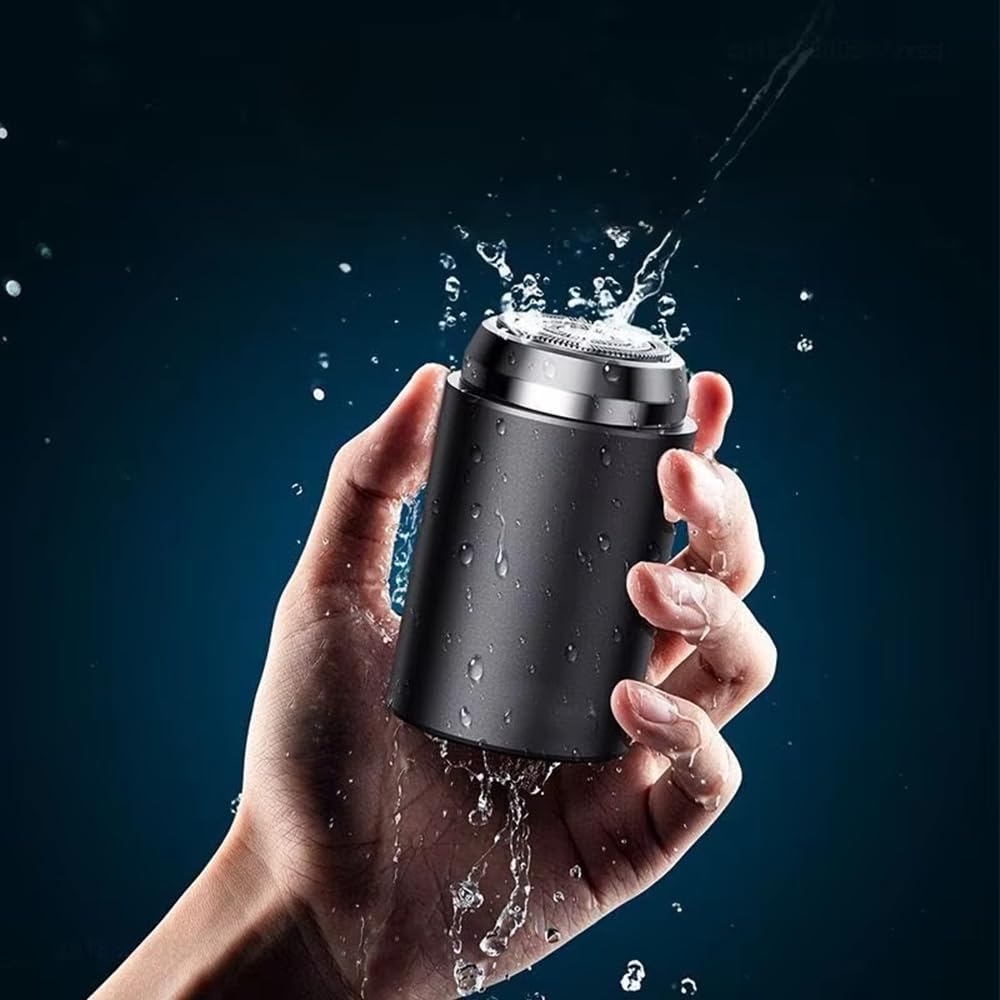 Sopani Mini Electric Shaver for Men & Women - USB Rechargeable Waterproof Travel Razor with Storage Case & Brush - Portable Shaving for Face, Body & Bikini Line (Silver) | Perfect for Travel, Gym & Daily Use