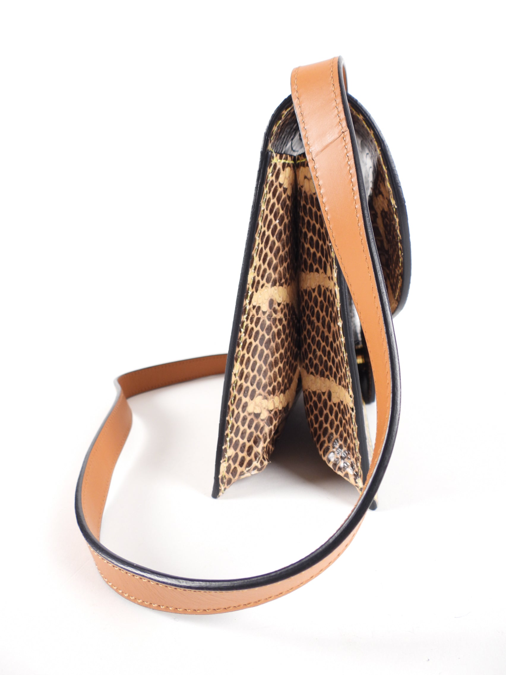 ATP All Tomorrow's Parties Python Print Envelope Clutch Bag - Stylish Evening Party & Wedding Accessory for Women