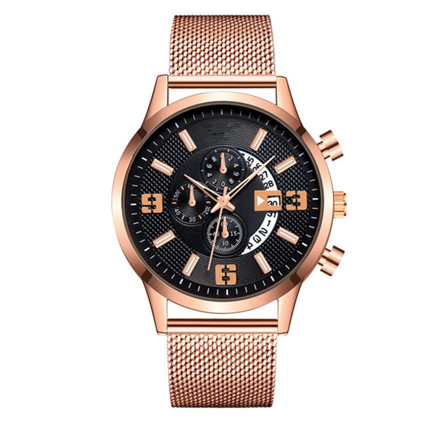 Ultra Thin Mesh Strap Digital Quartz Watch for Men - Lightweight Sports & Business Calendar Watch with LED Display | Perfect for Gym, Office & Outdoor Activities