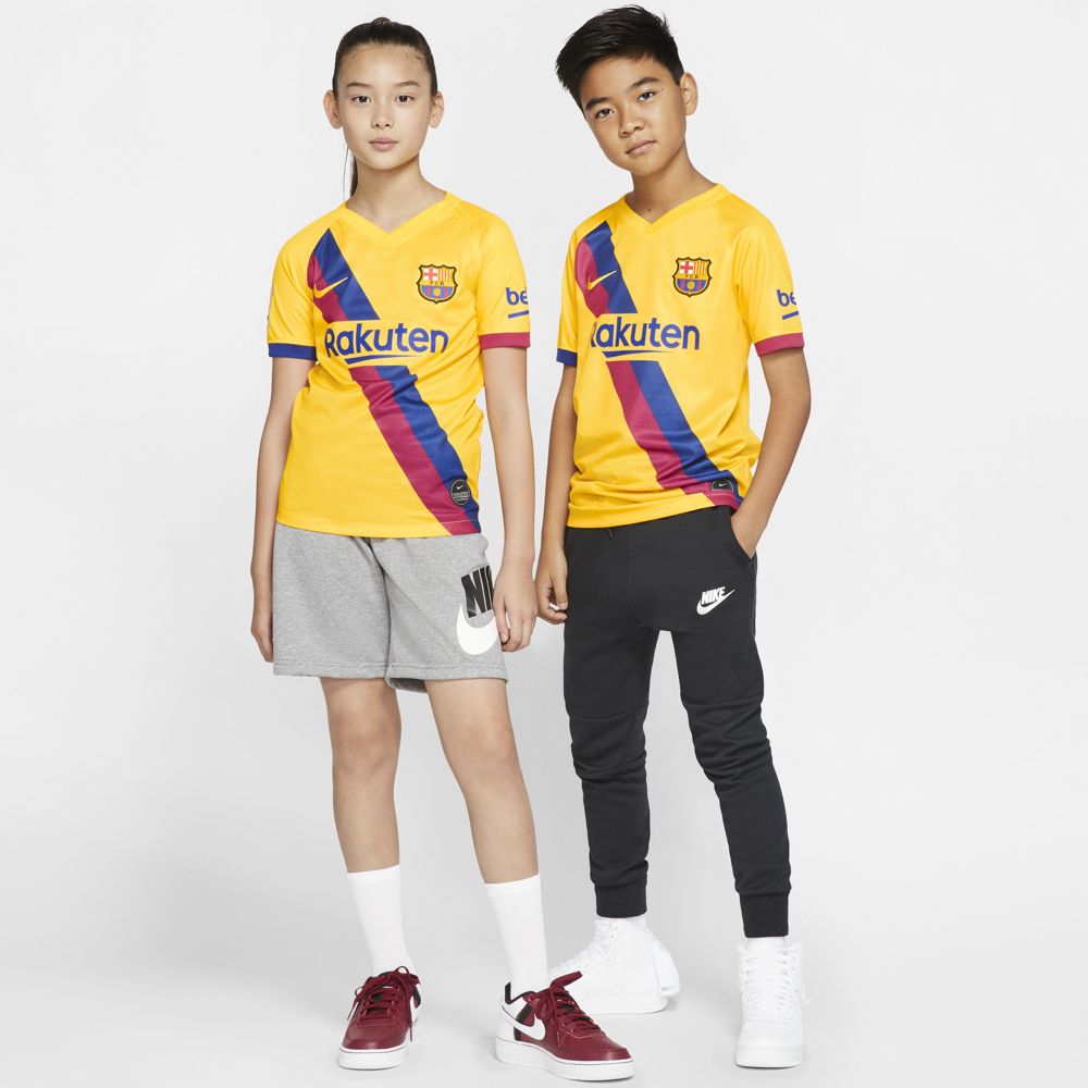 Nike FC Barcelona 2019/20 Stadium Away Big Kids' Soccer Jersey - Official Replica Jersey for Youth Soccer Fans - Perfect for Match Days, Training & Fan Events