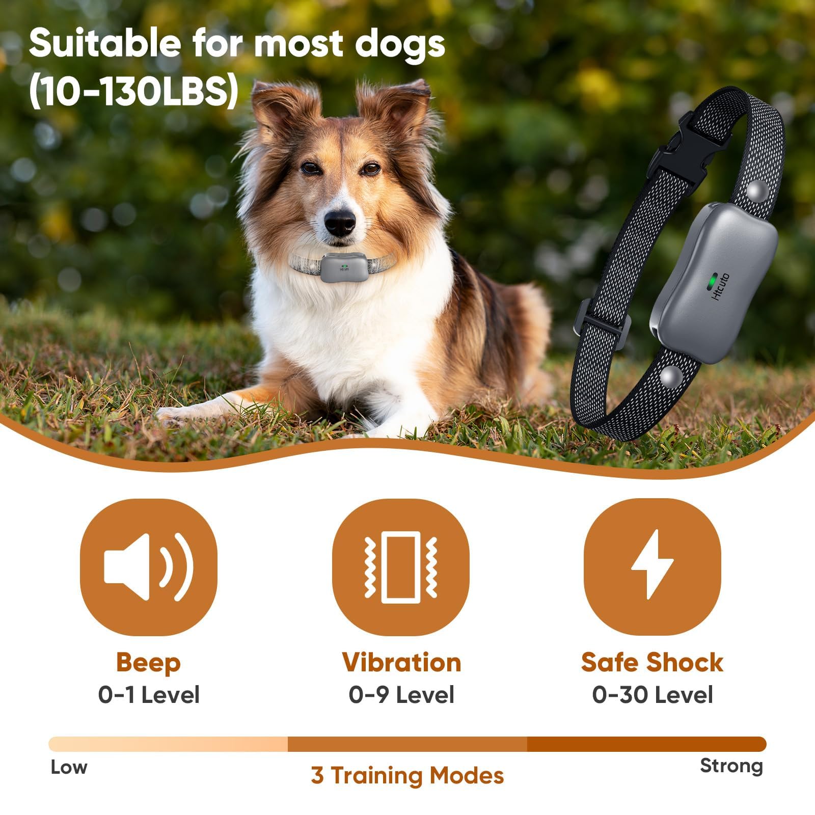 Wireless Dog Fence System - 856 Acre Electric Pet Containment with Remote Training Collar for 2 Dogs (Large & Medium) | No Wire Circular Boundary for Outdoor Use | Perfect for Backyard, Farm & Open Space Training