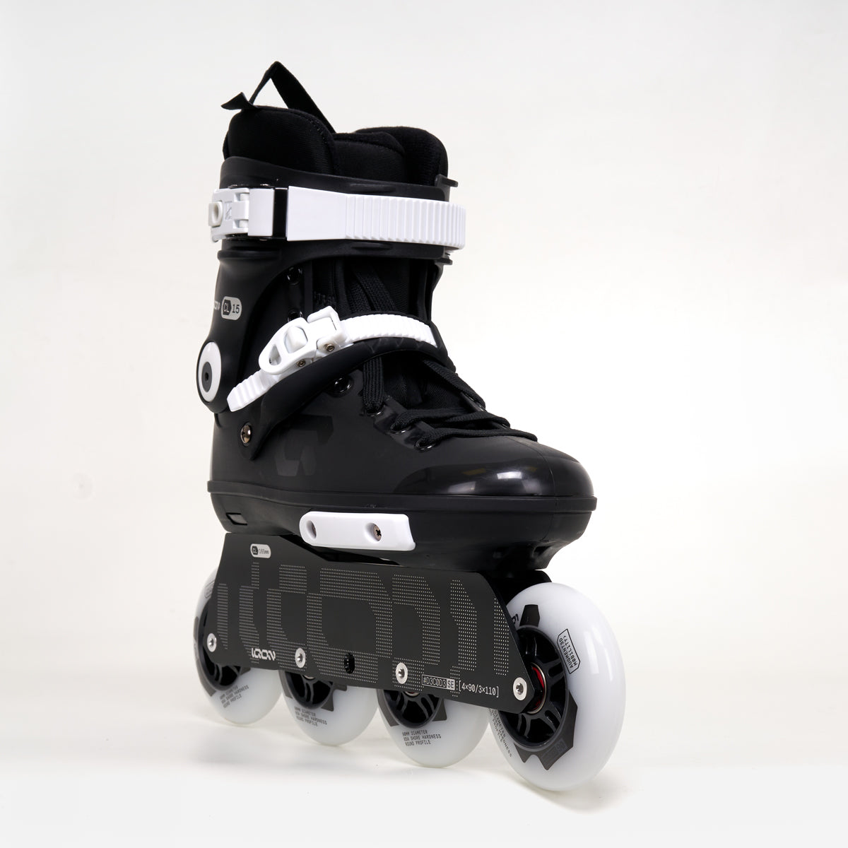 Iqon CL 15 Inline Skates for Adults - Premium Black Rollerblades for Fitness & Urban Skating - Perfect for Outdoor Exercise, Commuting & Recreation
