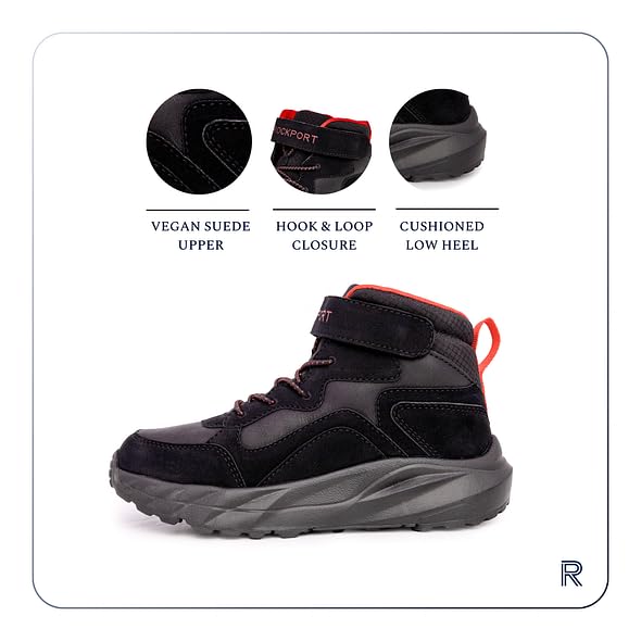 Rockport Kids Basketball Sneakers - High Top Athletic Shoes for School & Sports