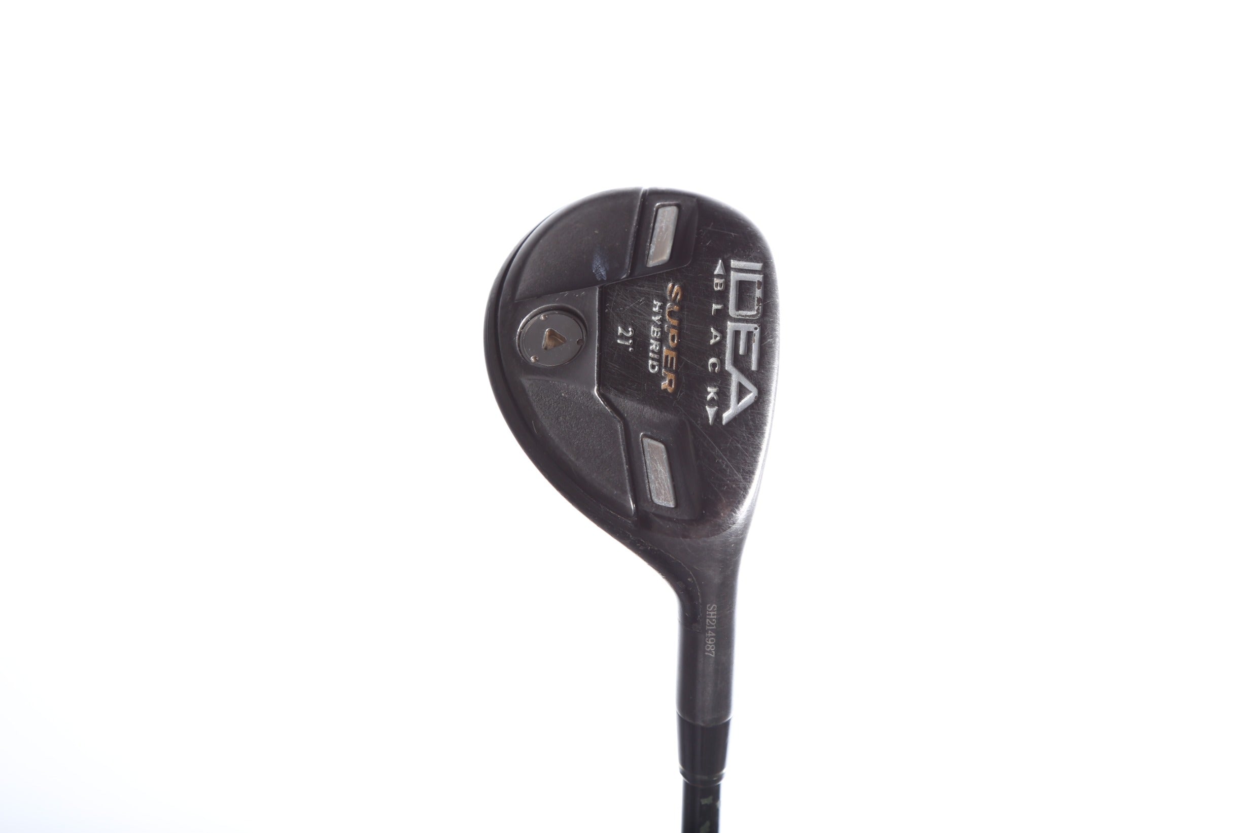 Adams Idea Black Super 4H Hybrid Golf Club - 21 Degree Stiff Flex Right Handed - Perfect for Mid-Handicap Players on Fairway Shots