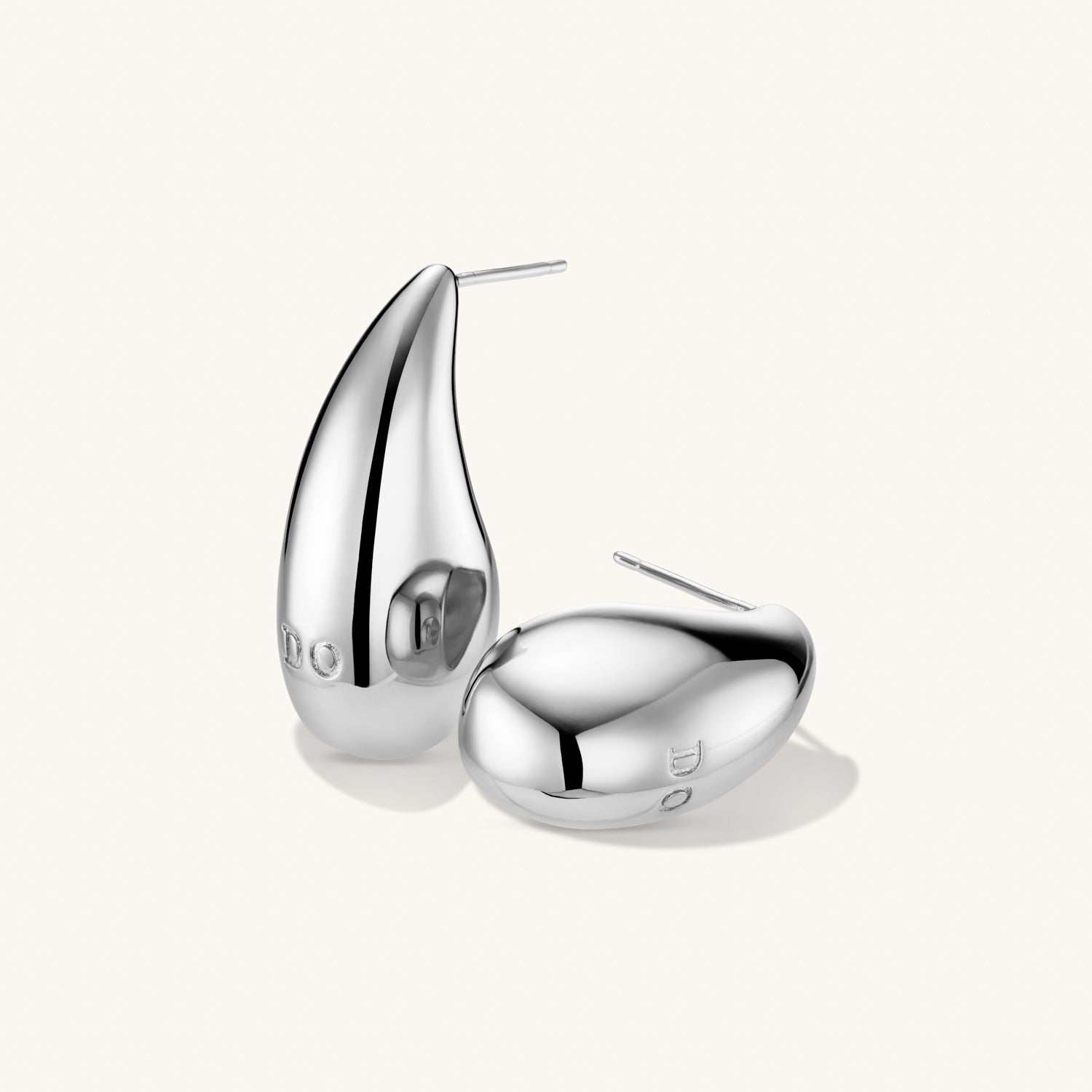 Silver Large Dome Earrings for Women - Elegant Statement Jewelry for Parties, Weddings & Everyday Wear