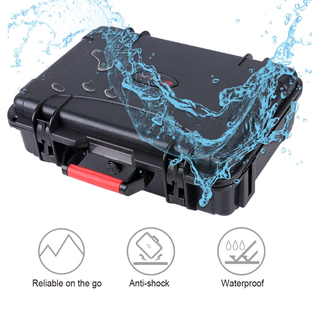 Smatree 10.2L Waterproof Hard Carrying Case for DJI Mavic Air & Fly More Combo - Durable Travel Storage for Mavic Air Drone & Accessories - Perfect for Outdoor Adventures, Air Travel & Drone Protection